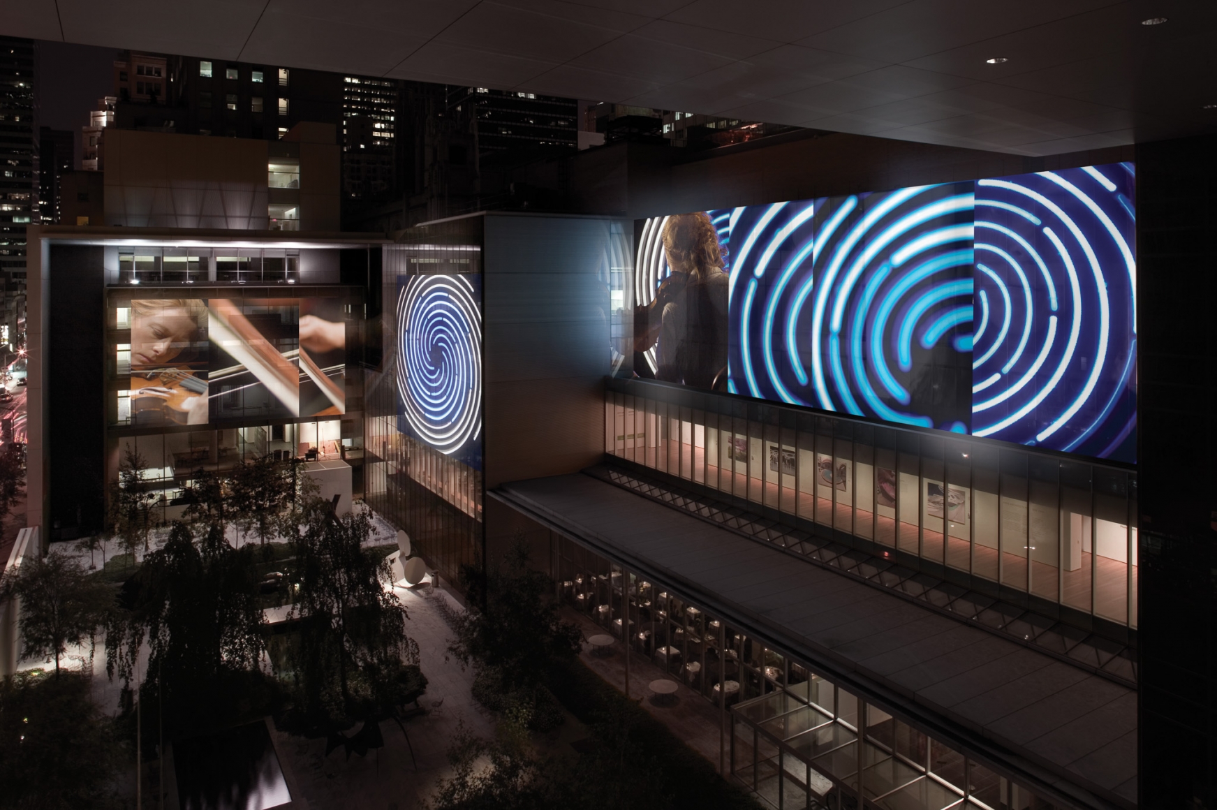 Doug Aitken, sleepwalkers, 2007, Museum of Modern Art, New York