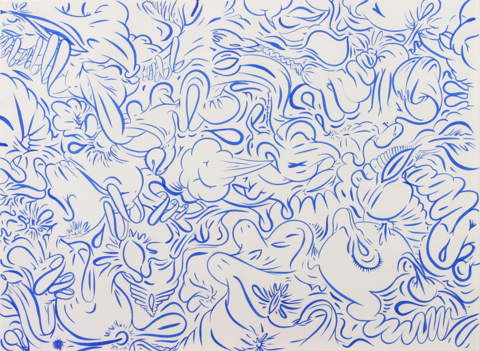 Sue Williams, The Blue One, 2005