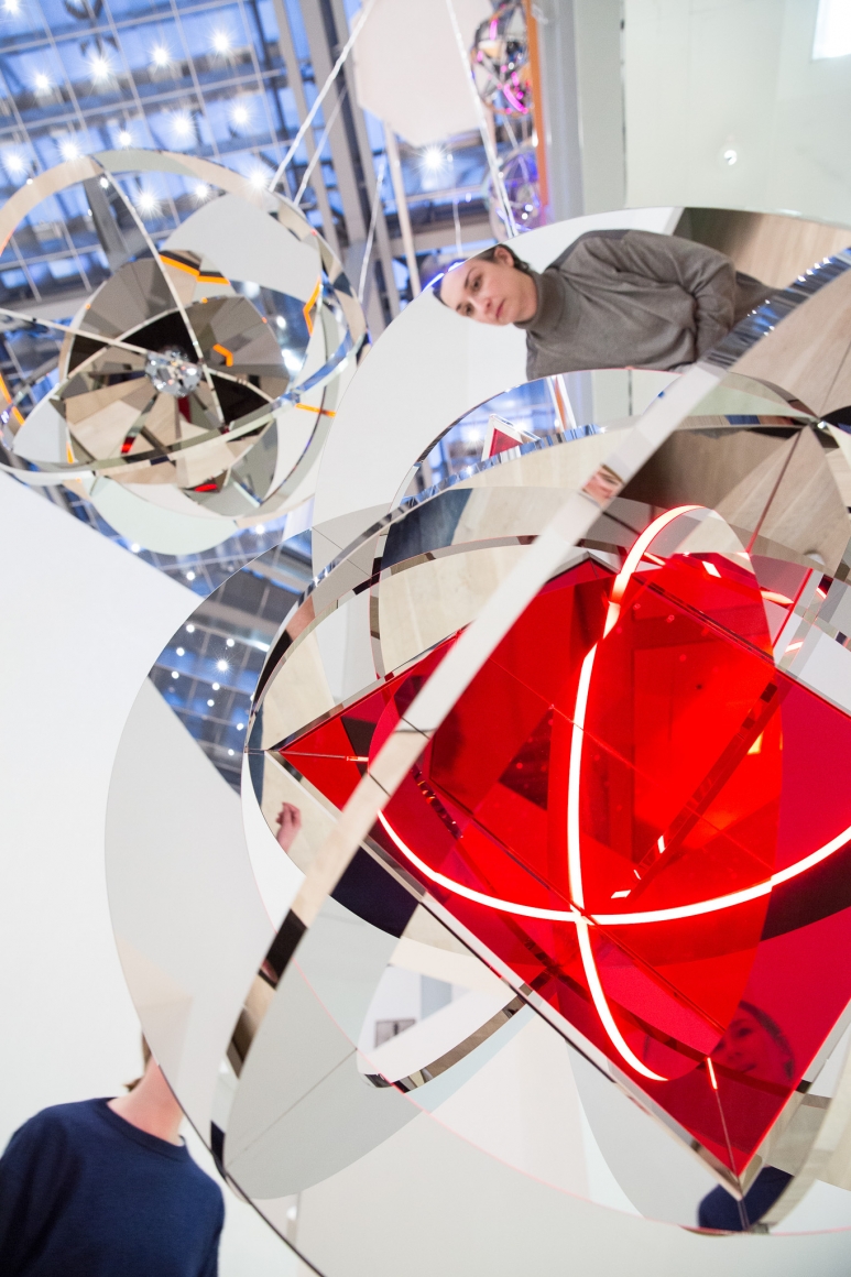 Jeppe Hein, Installation view: This Way, Kunstmuseum Wolfsburg, Germany, 2016