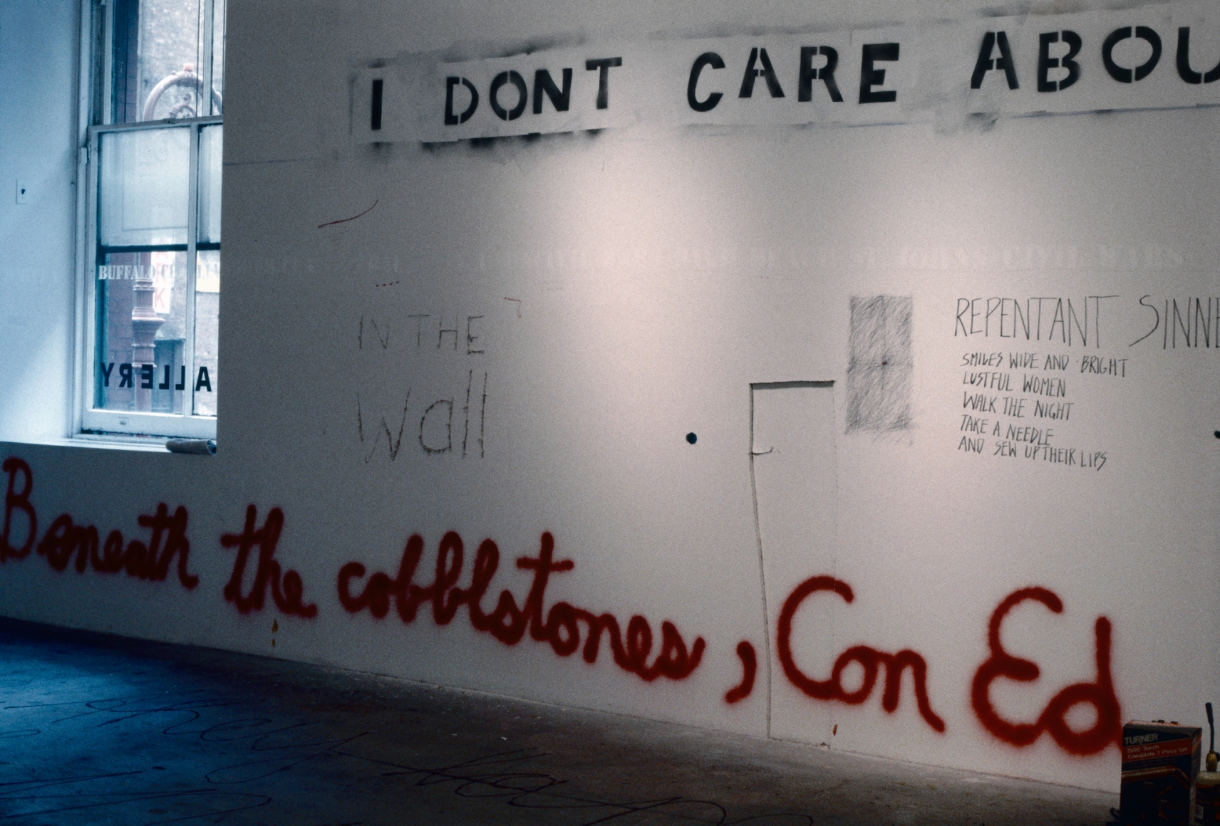 Installation view Writings On The Wall