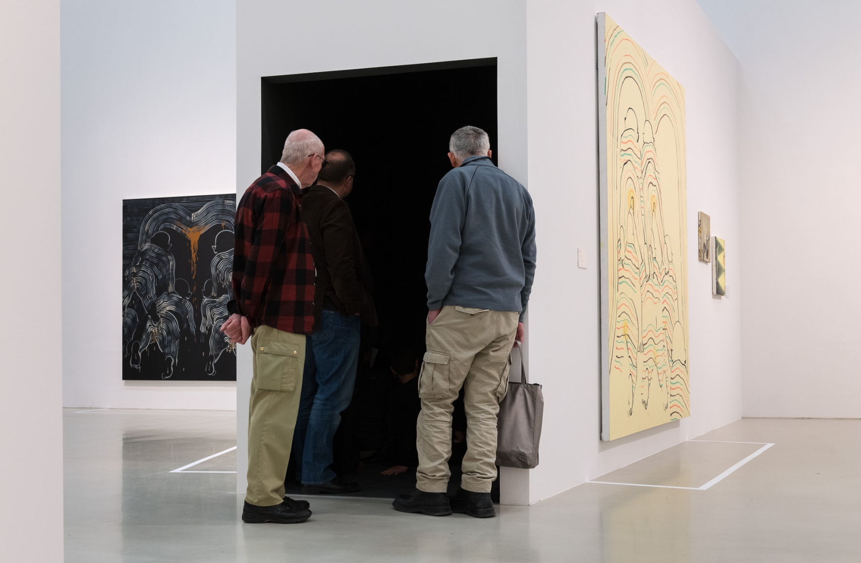 Installation view: Tala Madani: Rip Image, Moderna Musseet, Malmö, 2013