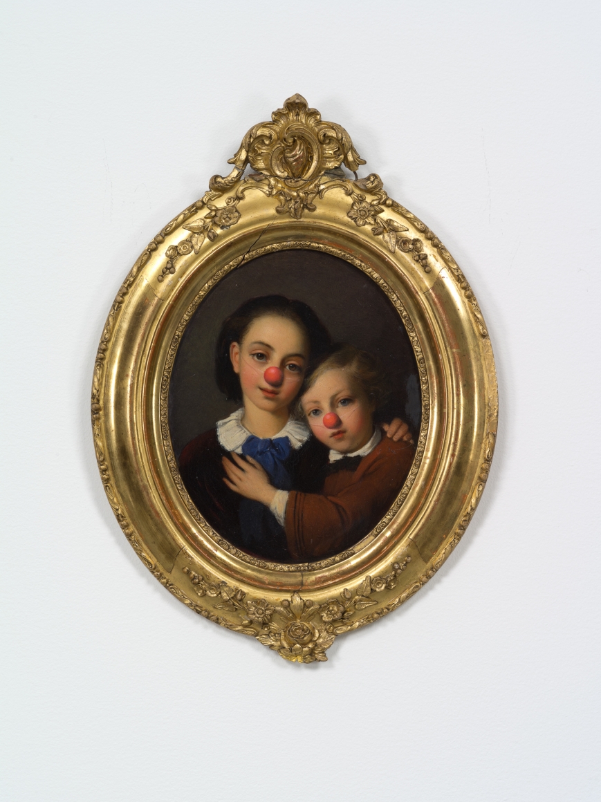 Hans-Peter Feldmann, Portrait of two children with red noses