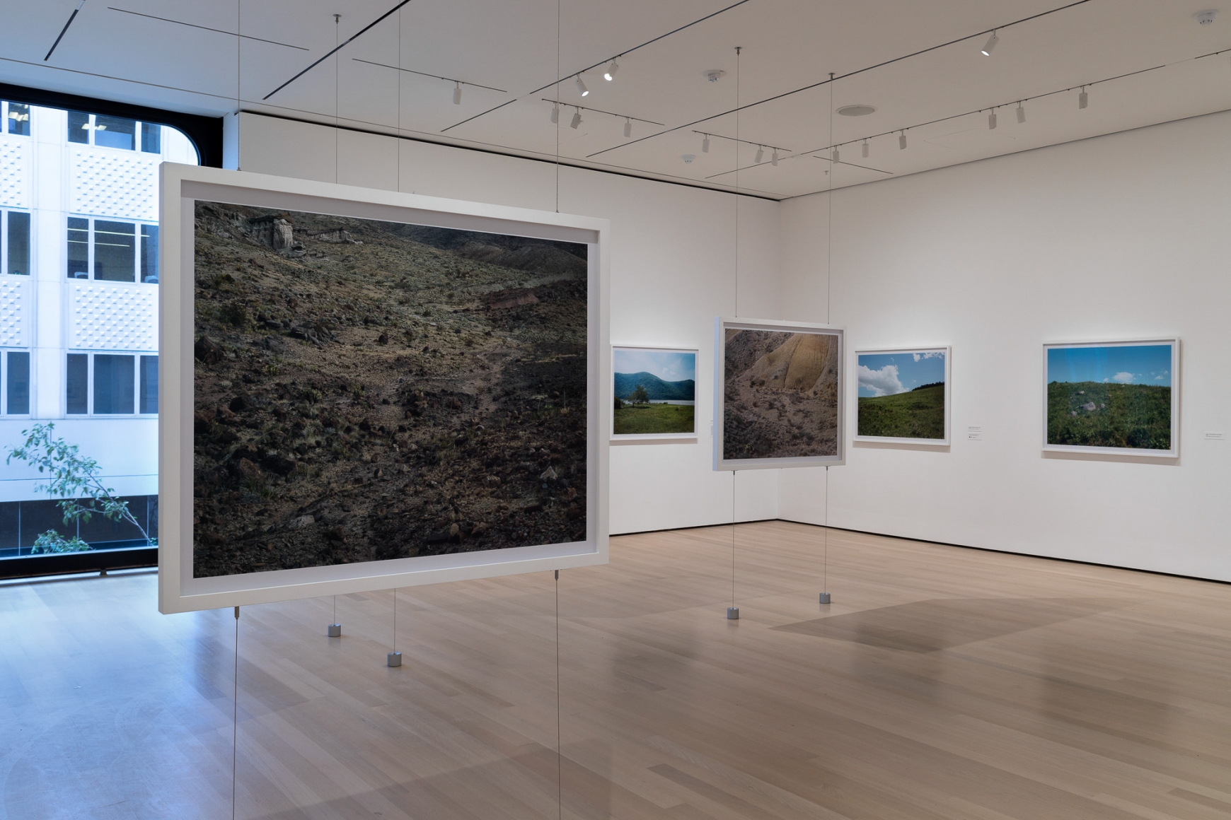Installation view of Stephen Shore. The Museum of Modern Art, NY, November 19, 2017 – May 28, 2018.
