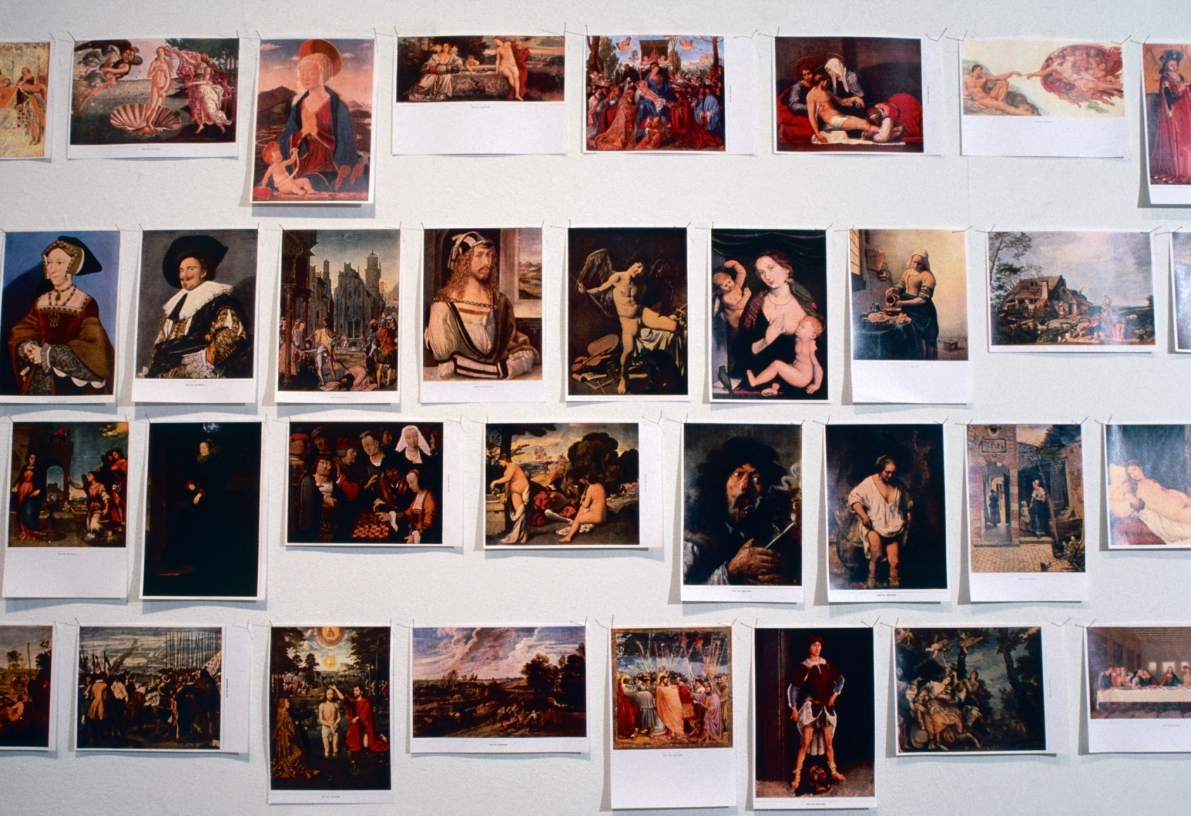 Hans-Peter Feldmann, 120 laser copies (Old Masters) (detail)