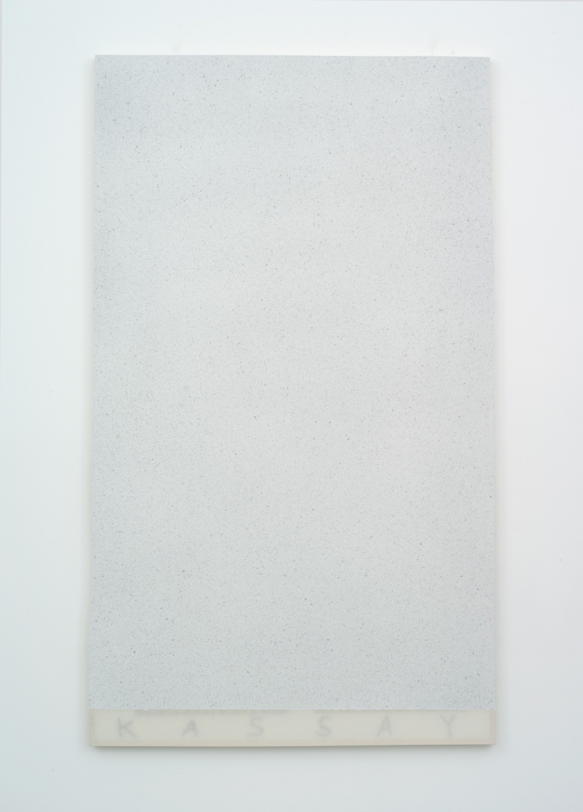 Jacob Kassay, He Is Now With His Parents, 2013