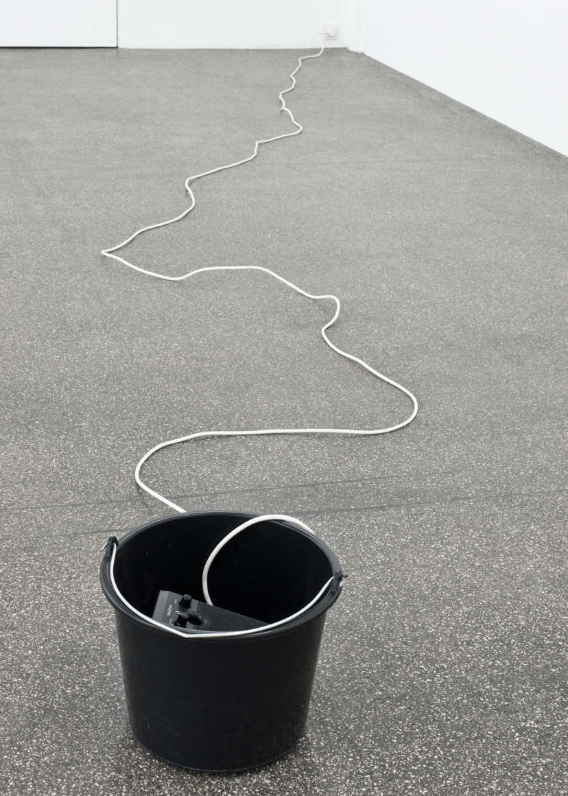 Ceal Floyer, Bucket, 1999, Installation view: Kölnischer Kunstverein, Köln, 2013