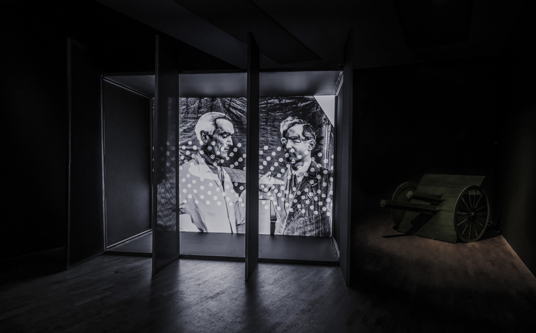 Jane and Louise Wilson, Installation view: Undead Sun: We Put the World Before You, Middlesbrough Institute of Modern Art, 2016