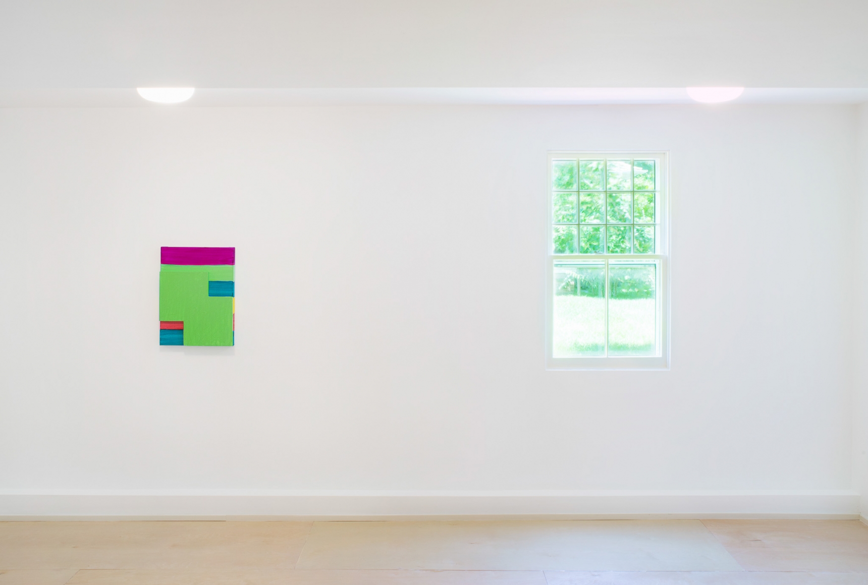 Installation view: Mary Heilmann: Painting Pictures, The Dan Flavin Art Institute, Bridgehampton, NY, 2017