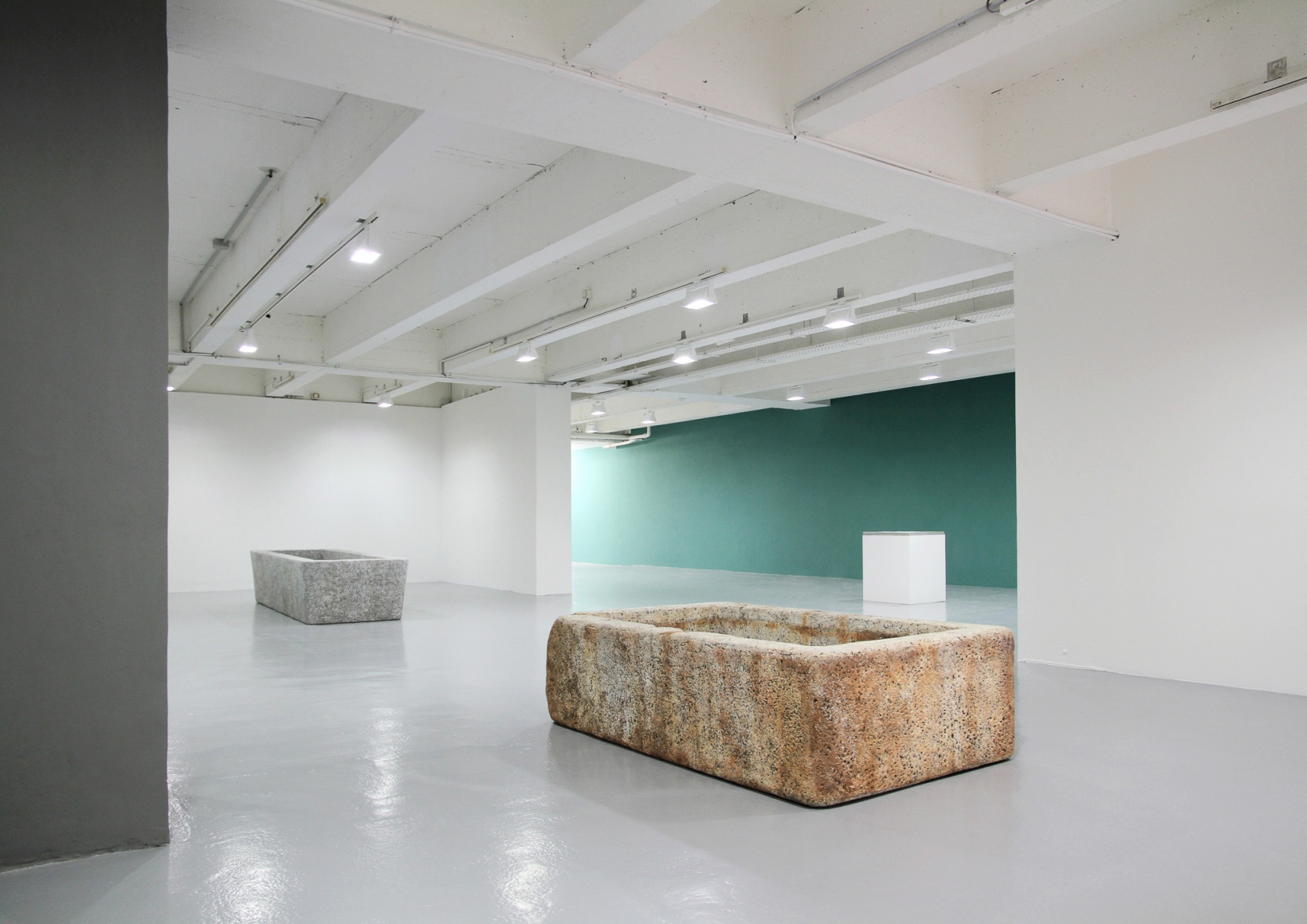 Installation view: Valentin Carron | Gioia e Polvere, in partnership with le Musée des Beaux-arts de Rennes, Galerie Art & Essai, Université Rennes 2, 2018