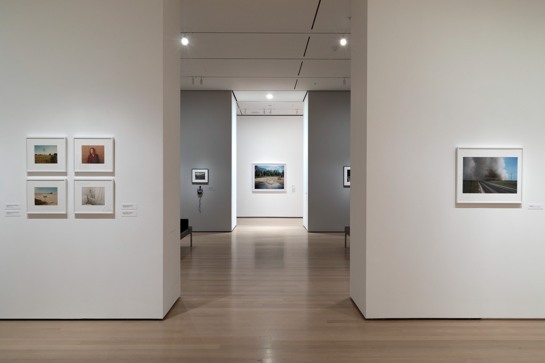 Installation view of Stephen Shore. The Museum of Modern Art, NY, November 19, 2017 – May 28, 2018.