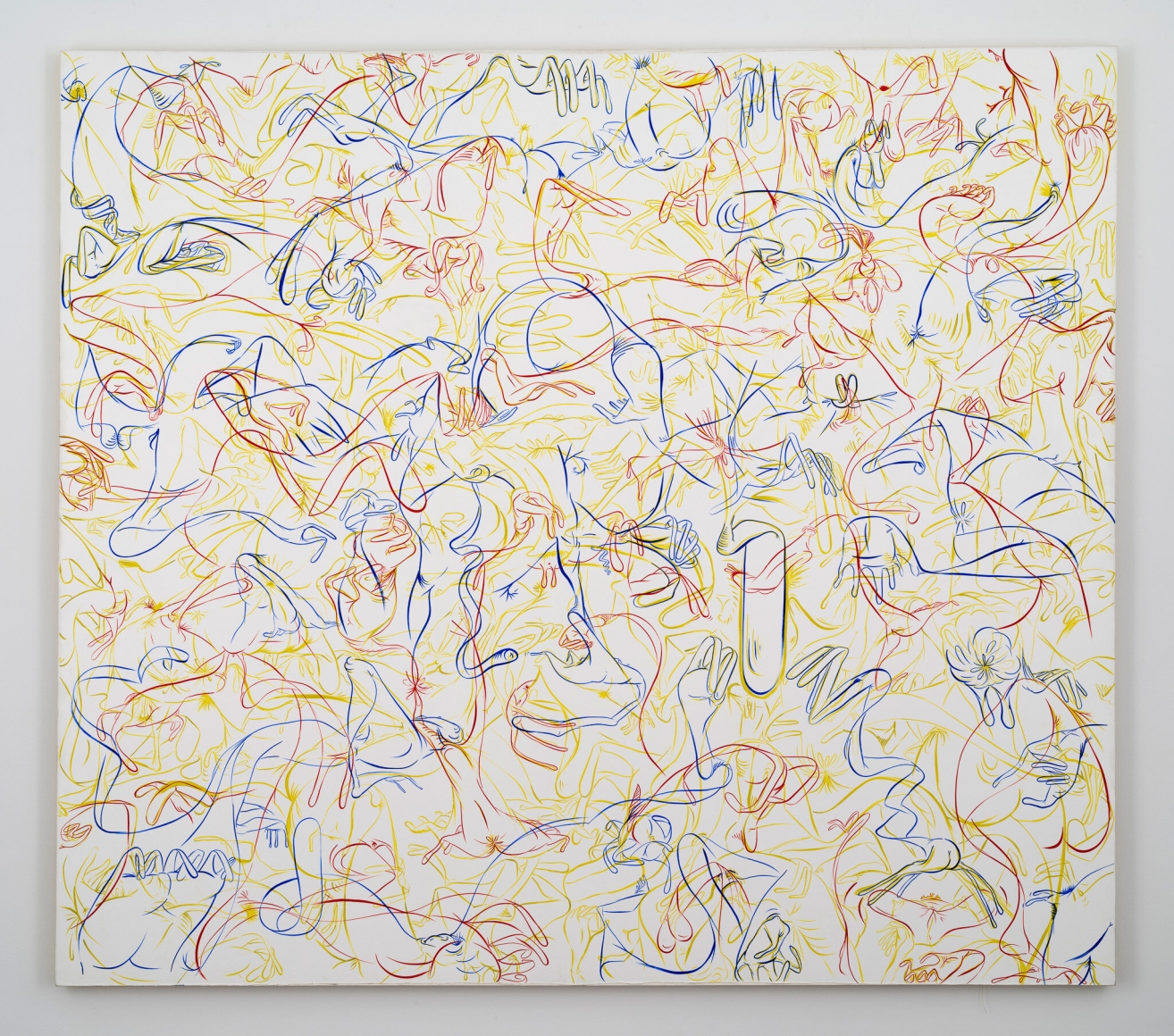 Sue Williams, Floppy Toes in a Yellow, Red and Blue