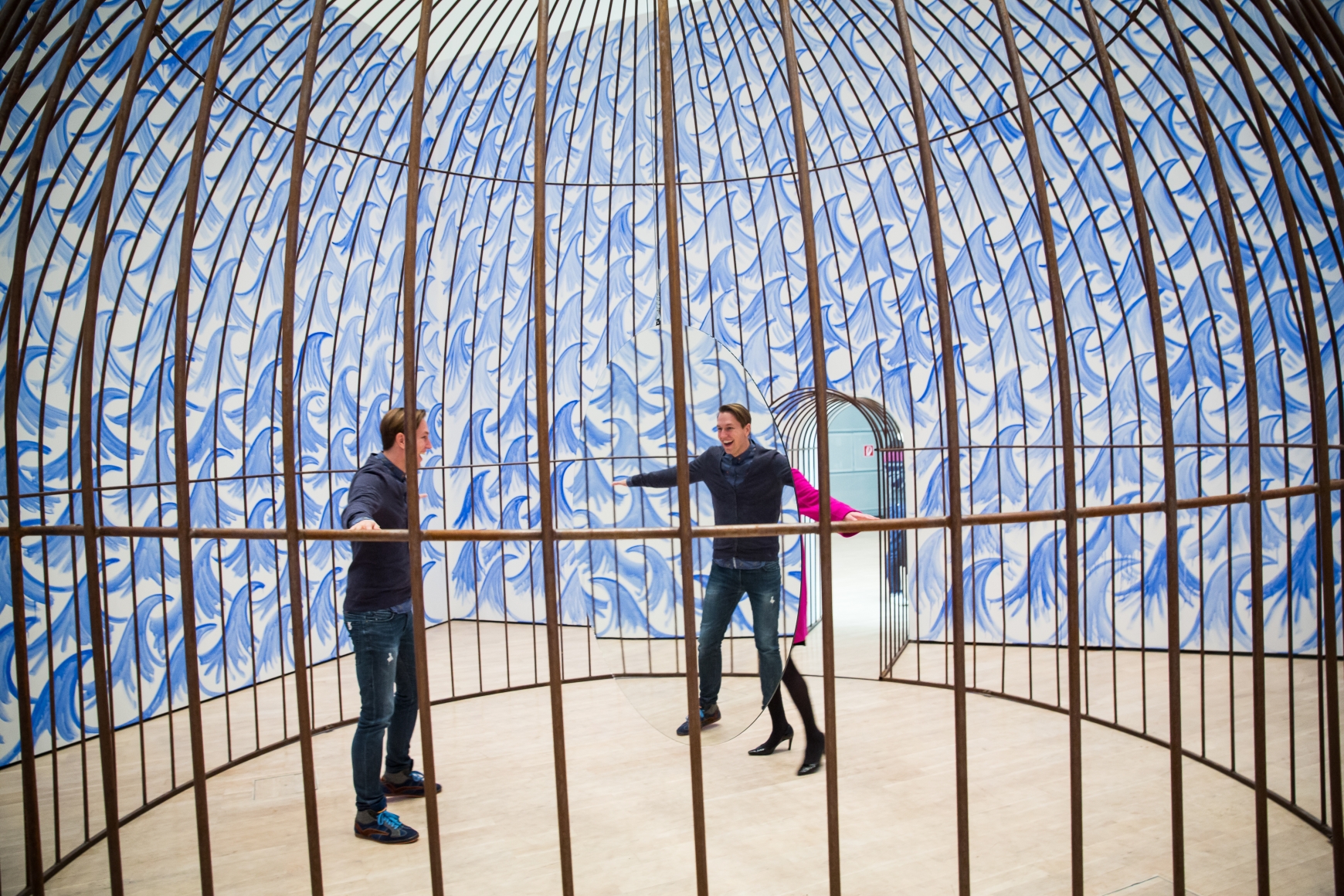 Jeppe Hein, Installation view: This Way, Kunstmuseum Wolfsburg, Germany, 2016