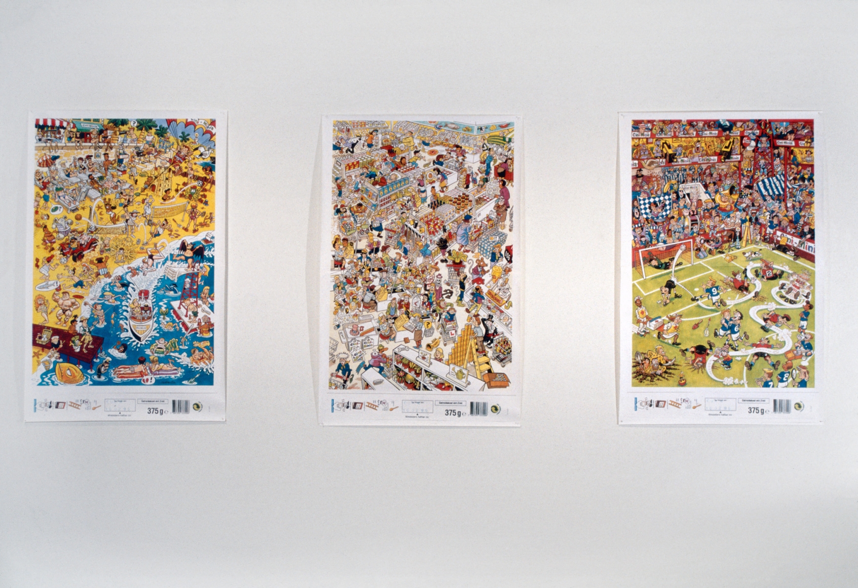 Hans-Peter Feldmann, 3 laser copies (Cartoons)