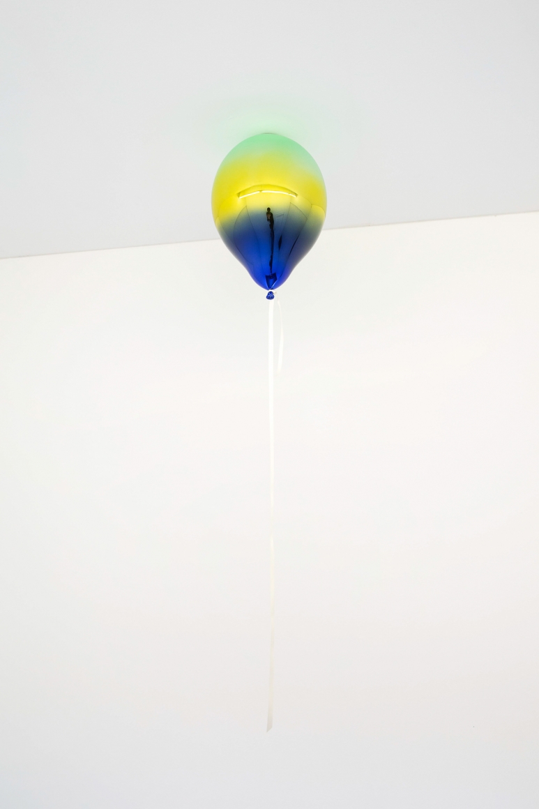 Jeppe Hein, Light Green, Medium Yellow and Dark Blue Mirror Balloon, 2019