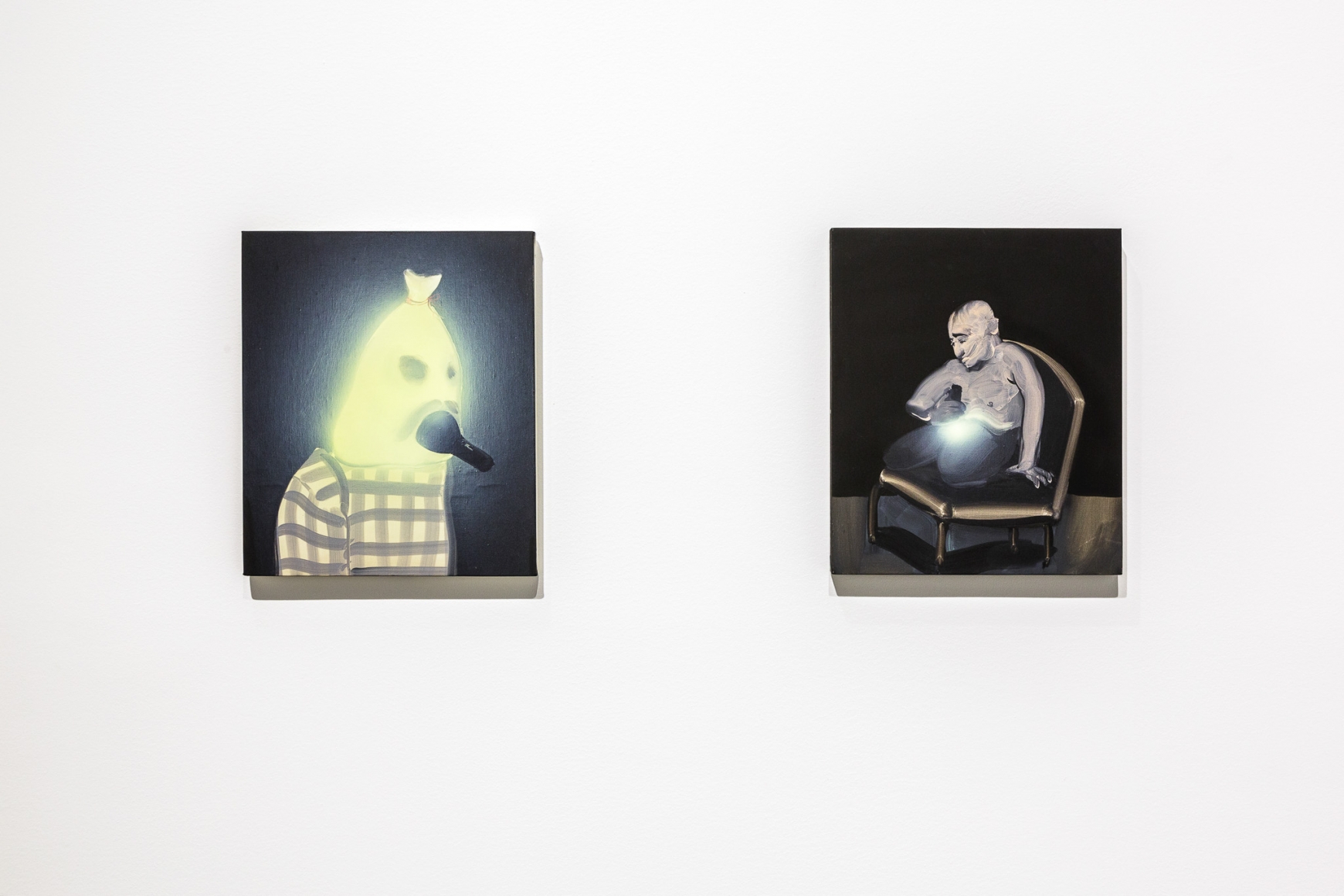 Installation view: Tala Madani: First Light, MIT List Visual Arts Center, 2016