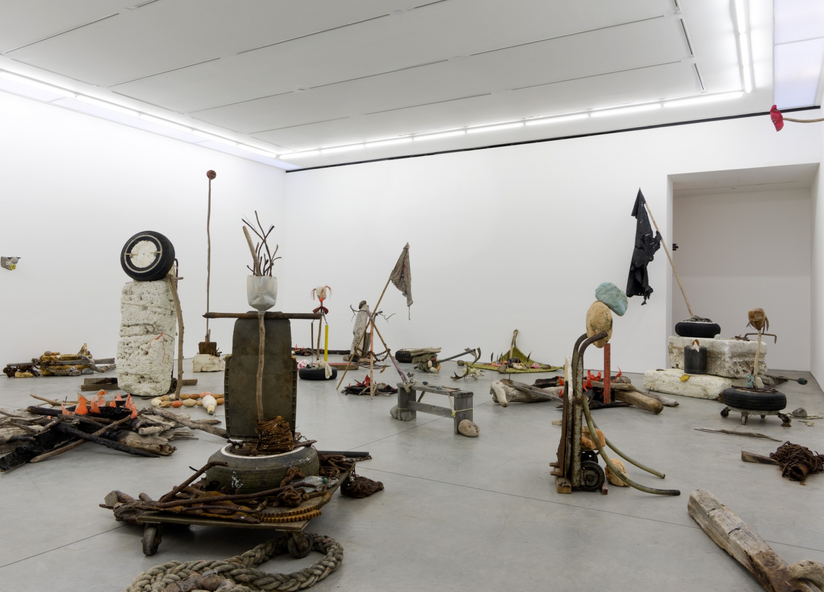 Mike Nelson, Gang of Seven, 2013, Installation at 303 Gallery, 2015