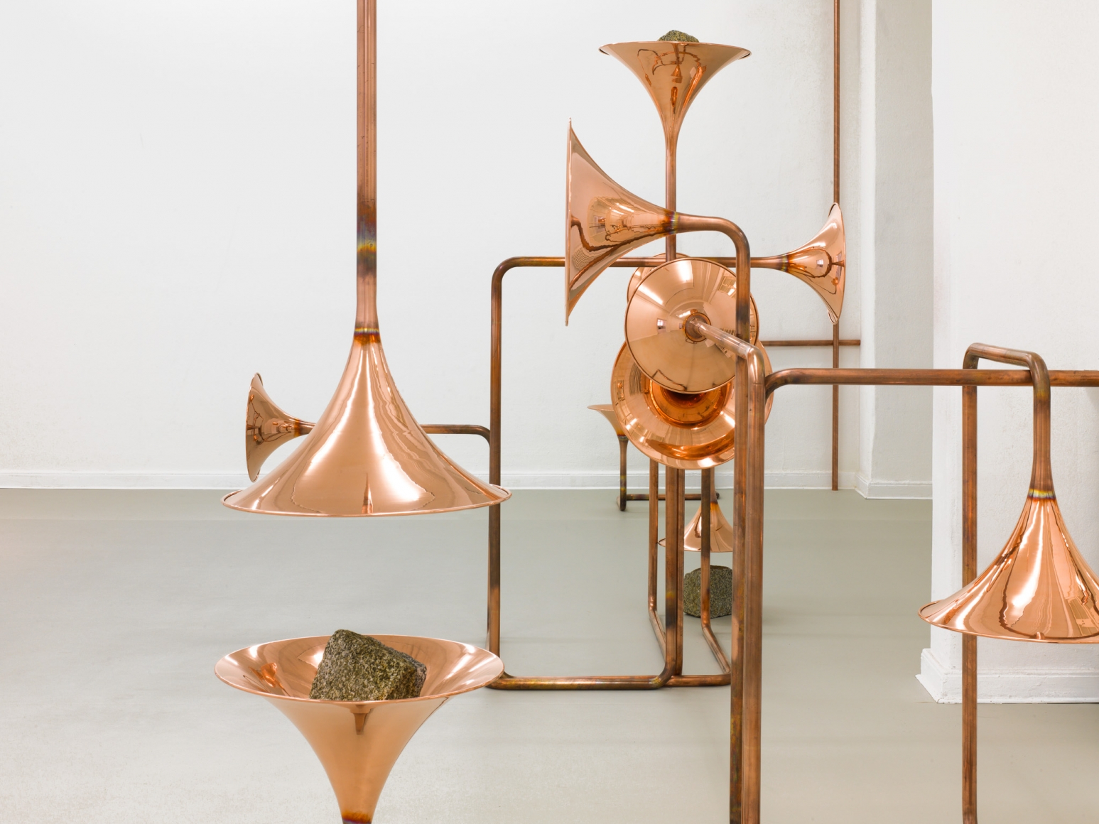 Alicja Kwade, Installation view: Monologue from the 11th Floor, Haus am Waldsee, Berlin, 2015