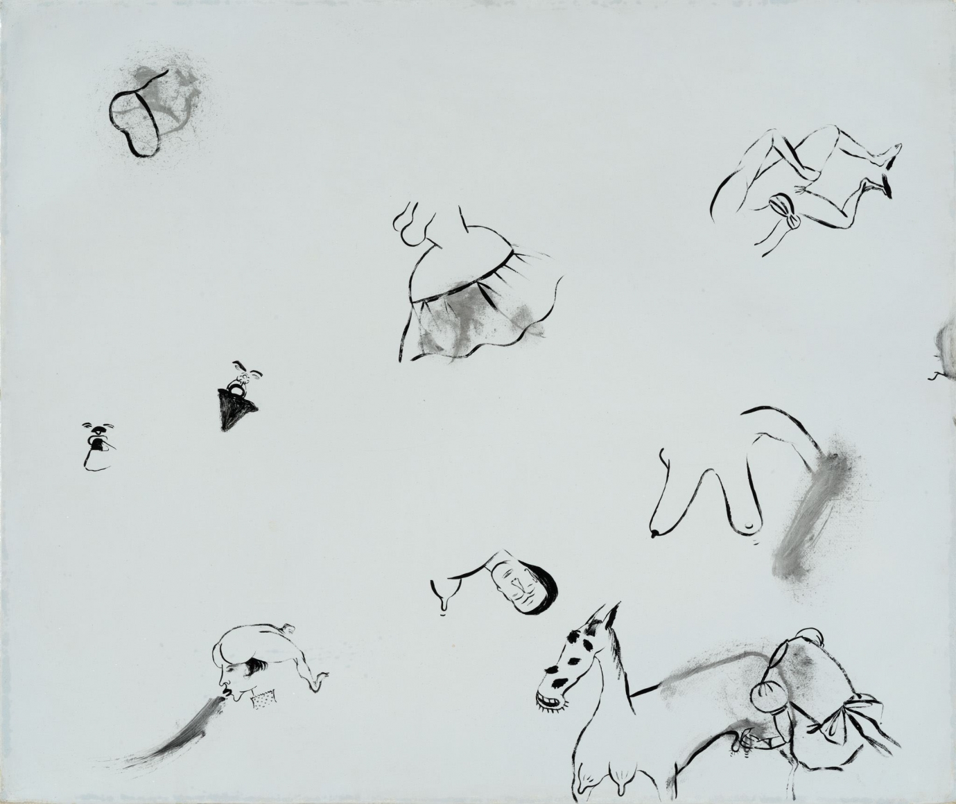 Sue Williams, Spotted Horse Face, 1995