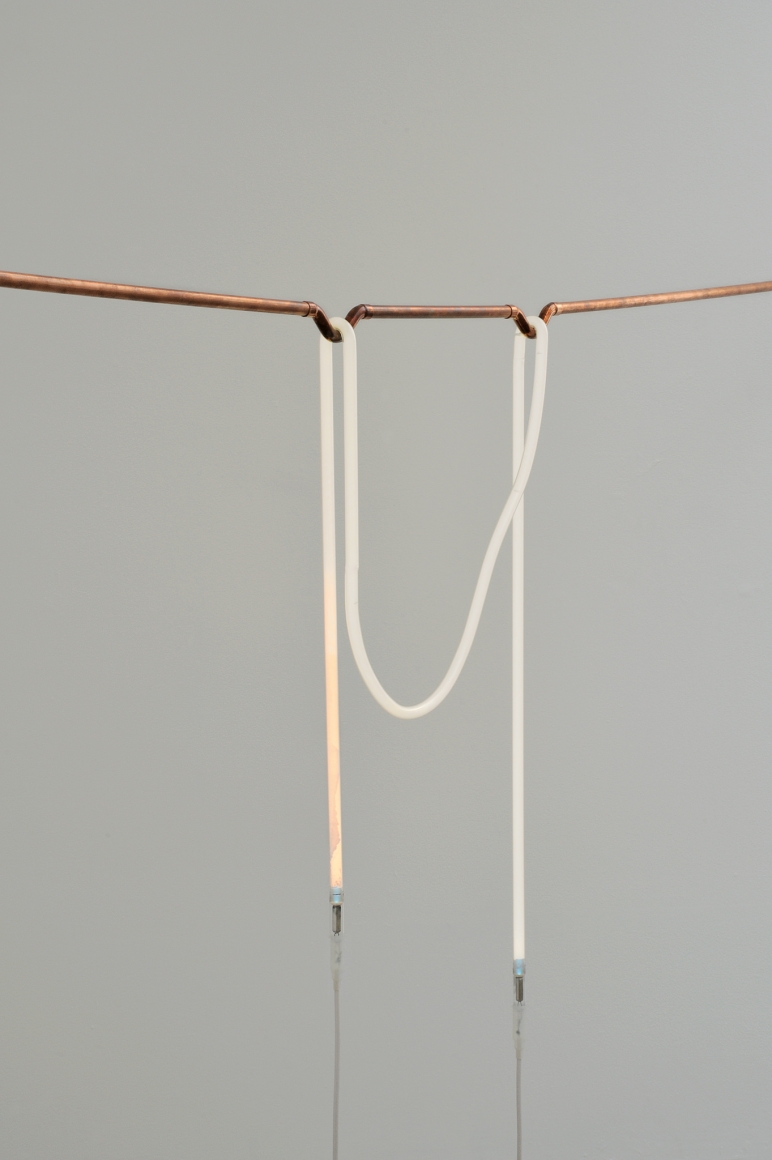 Nina Canell, Installation view: Into the Eyes as Ends of Hair, Cubitt, London, 2012