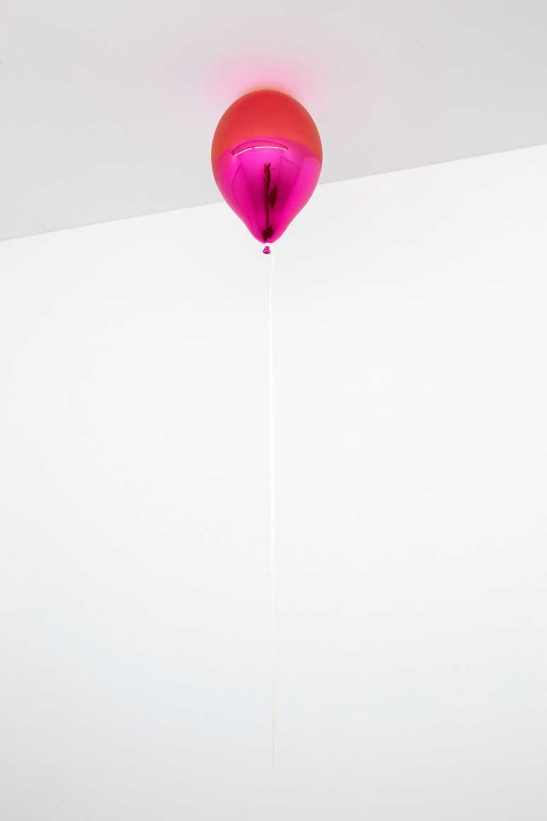 Jeppe Hein, Dark Orange and Pink Mirror Balloon