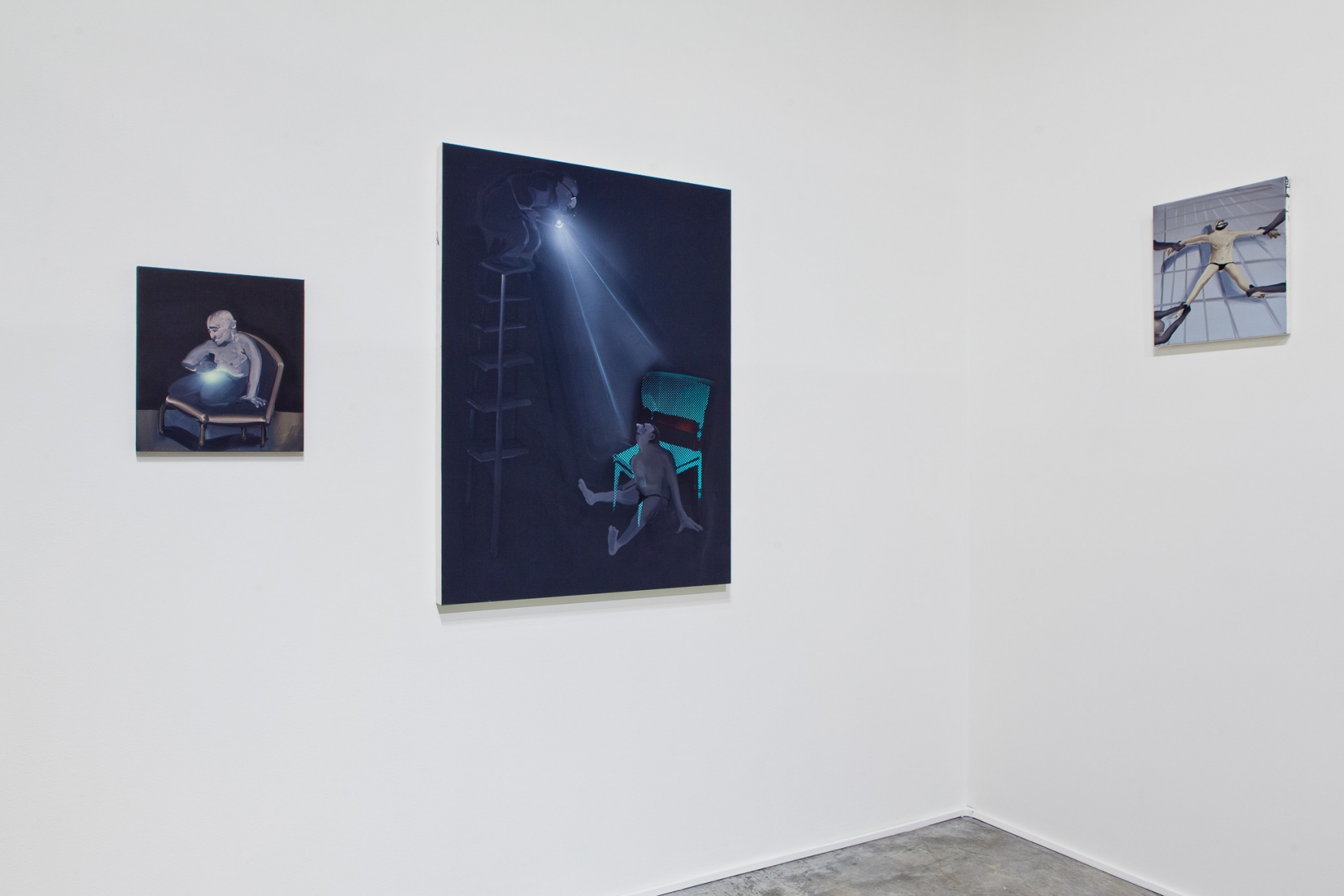Installation view: Tala Madani: First Light, Contemporary Art Museum St. Louis, 2016