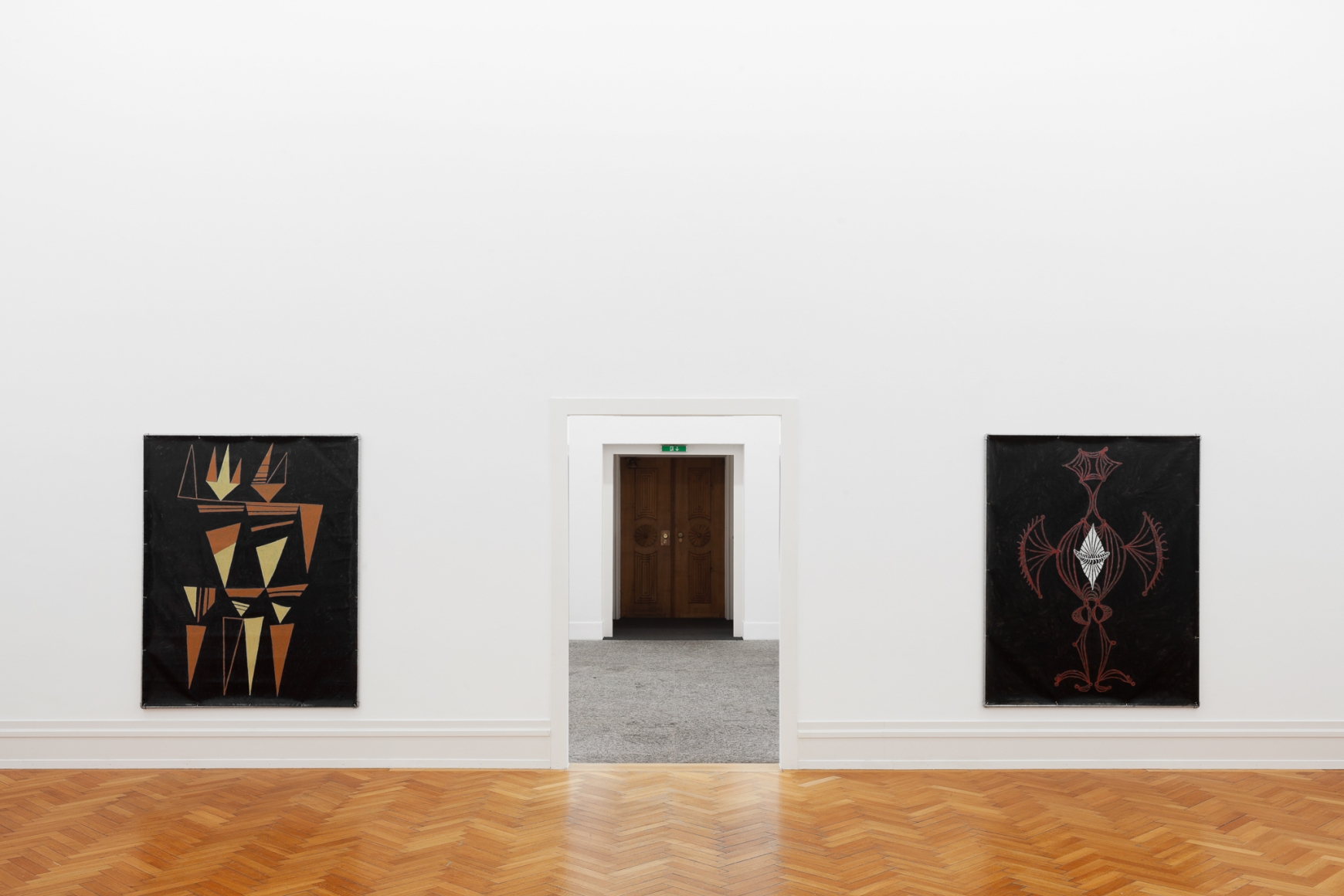 Valentin Carron, Installation view: Do ré mi fa sol la si do, Kunsthalle Bern, 2014