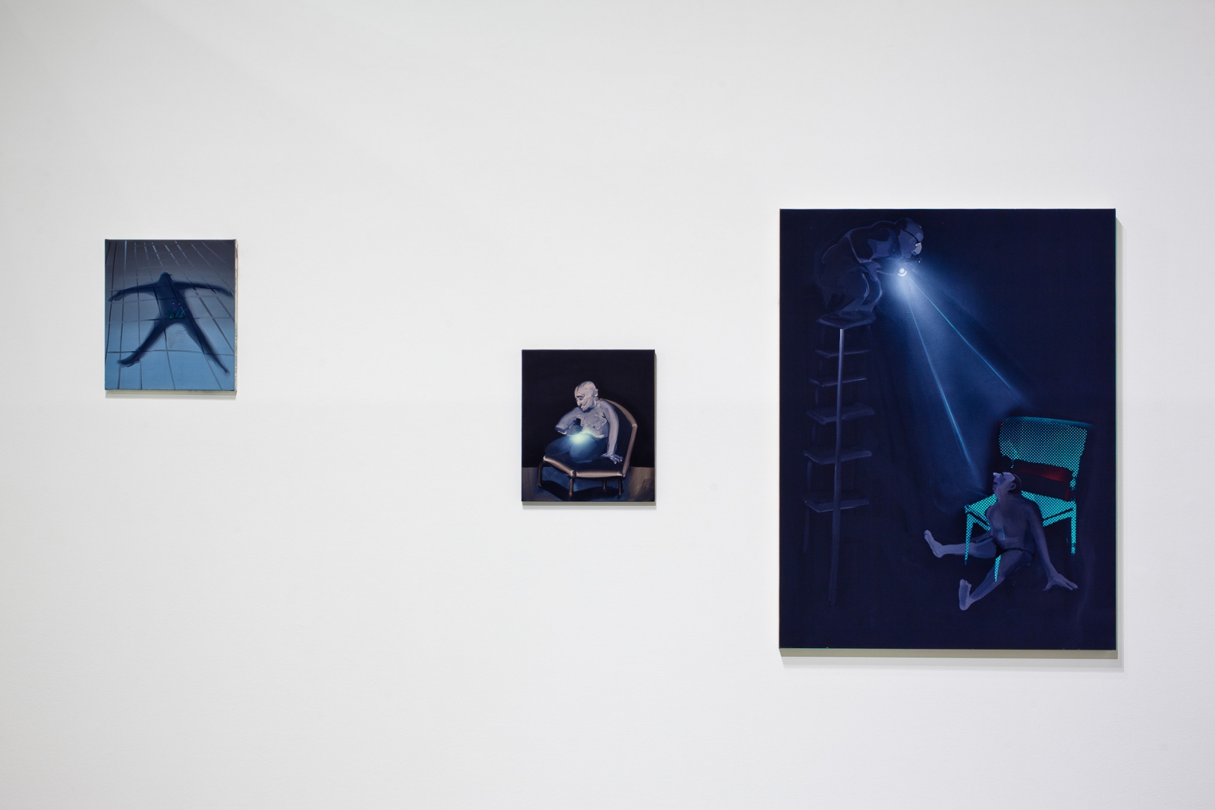 Installation view: Tala Madani: First Light, Contemporary Art Museum St. Louis, 2016