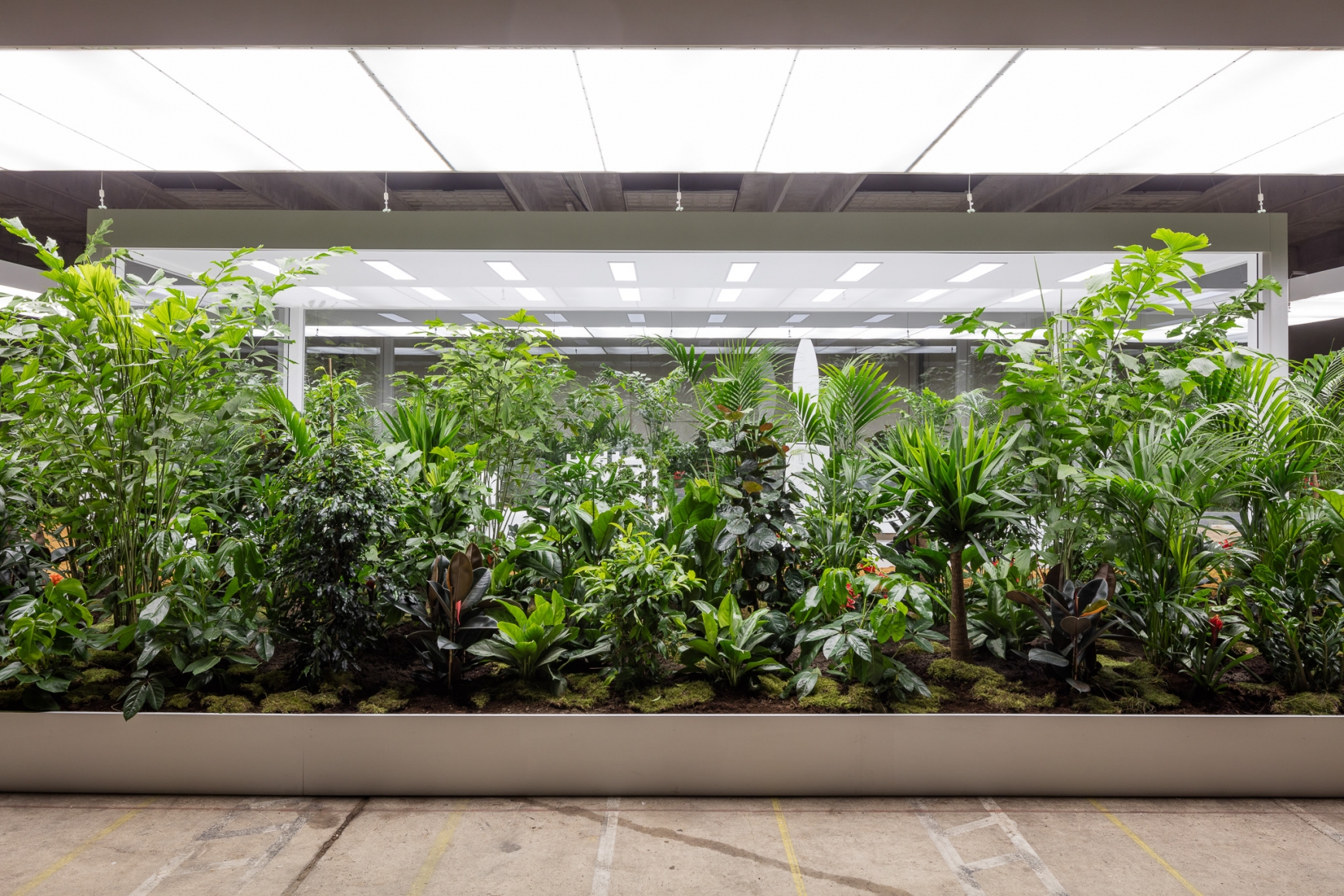 Installation view of Doug Aitken, The Garden 2017