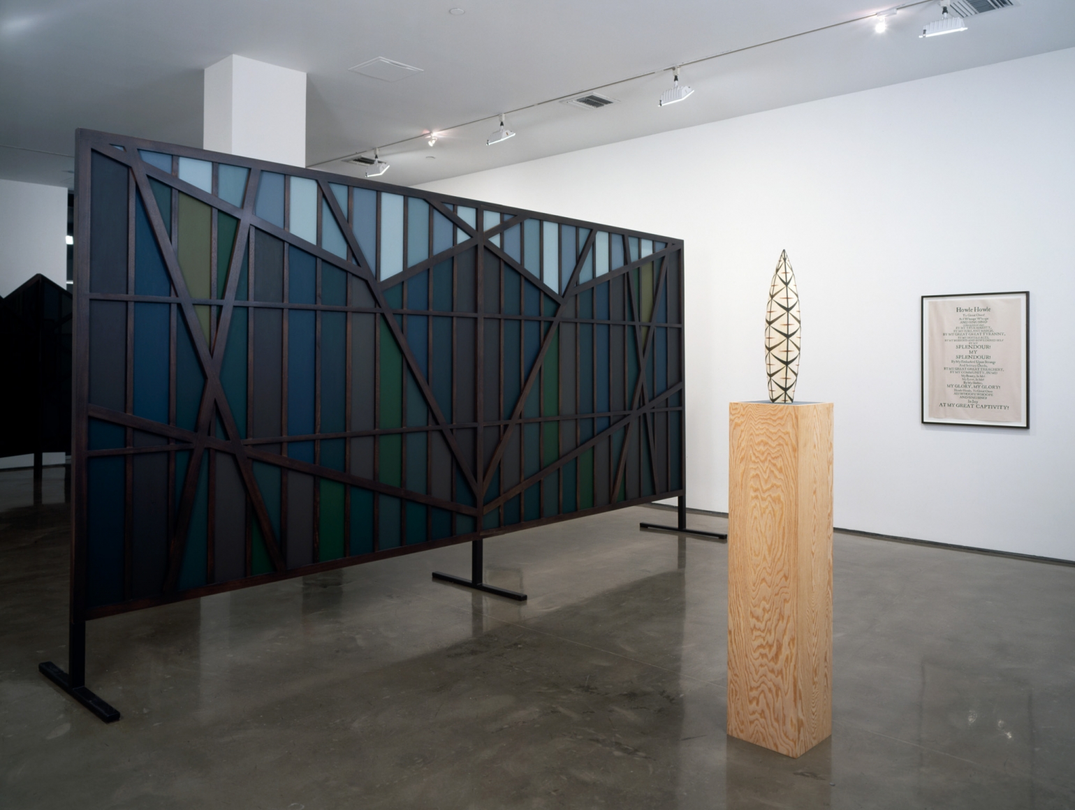 David Thorpe Installation view: A vexed and troubled Englishman sees a parting in the fog which is a glimpse of the glory, or a sweet sip of liberty.