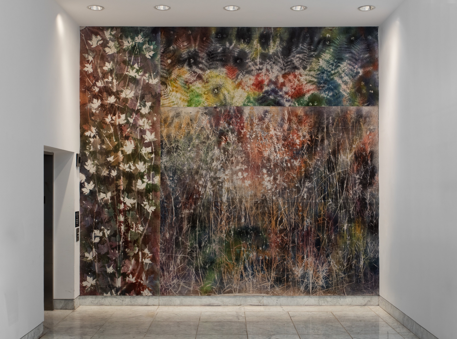 Installation view: Hammer Projects: Sam Falls, Hammer Museum, Los Angeles, 2017