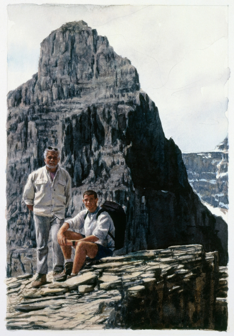 Tim Gardner, Untitled (Jim & Bhoadie on Mt. Temple), 2002