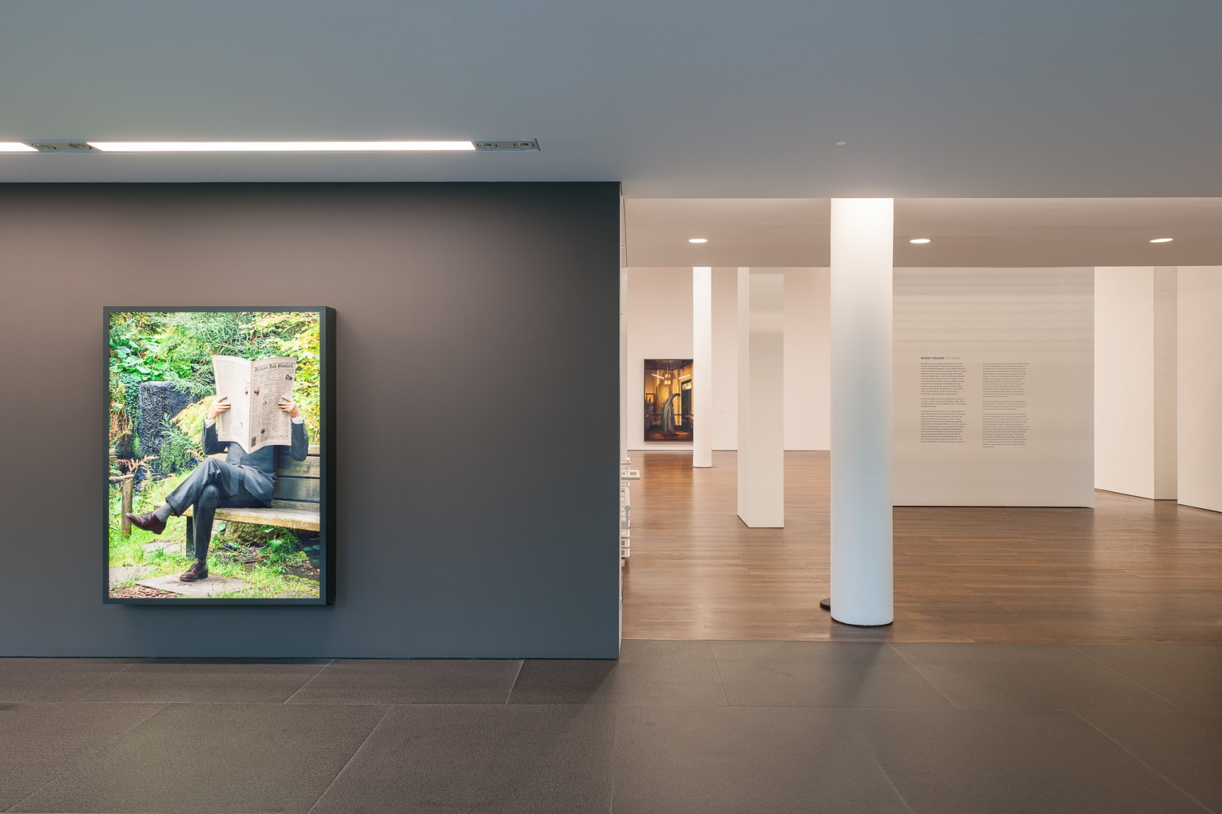 Installation view: Rodney Graham, Lightboxes, Museum Frieder Burda, Baden-Baden, 2017