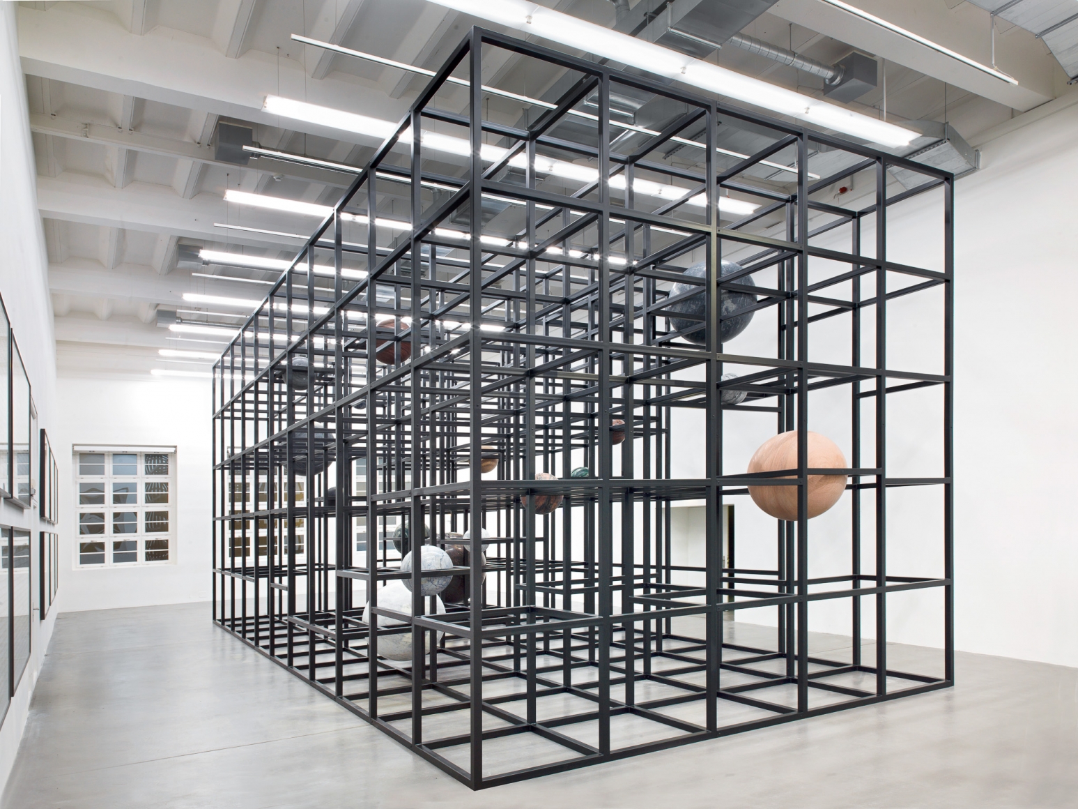 Installation view: Alicja Kwade, LinienLand, Haus Konstruktiv, Zurich, 2018. Photo: Roman März