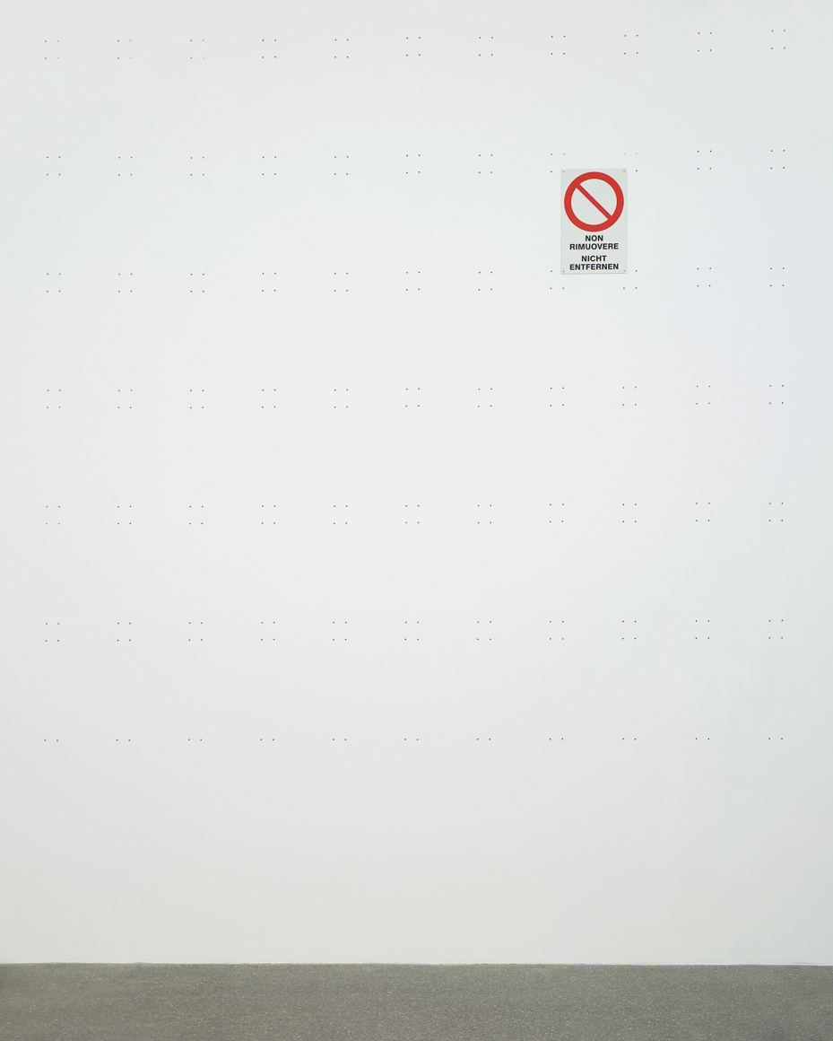 Ceal Floyer, Installation view: Museion Bozen, Bolzano, Italy, 2014
