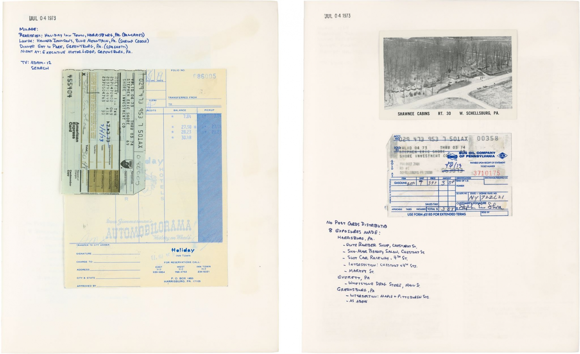 Stephen Shore, July 4, 1973