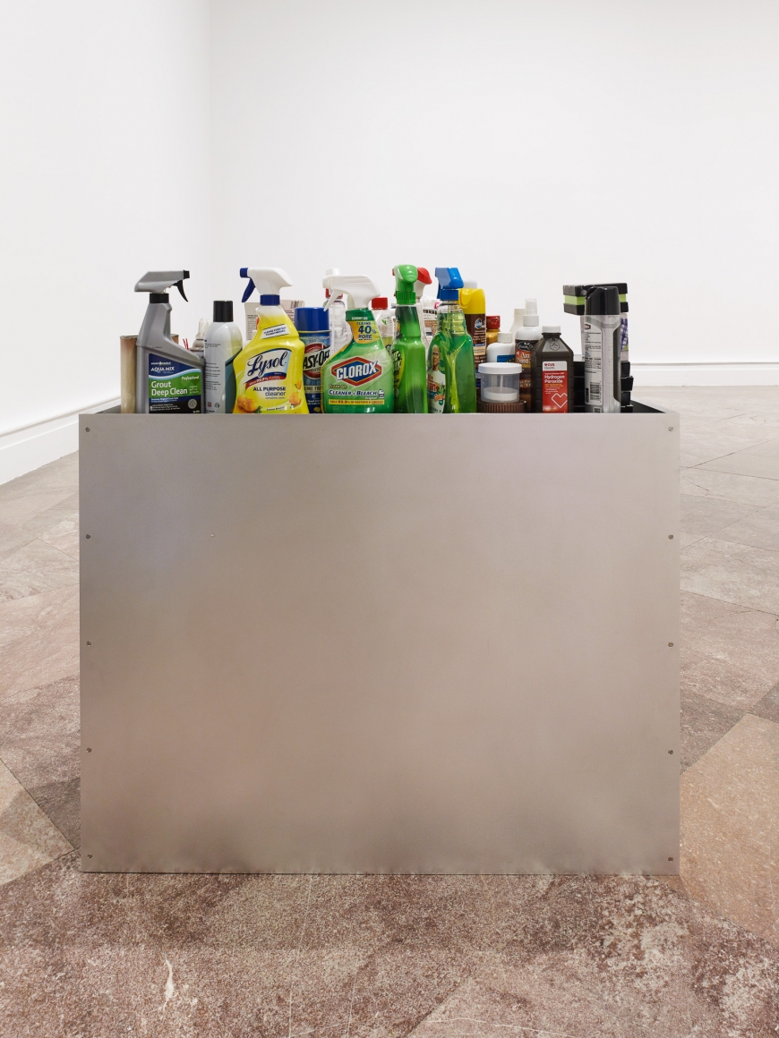 Jacob Kassay, Installation view: OTNY, Albright-Knox Art Gallery, Buffalo, 2017