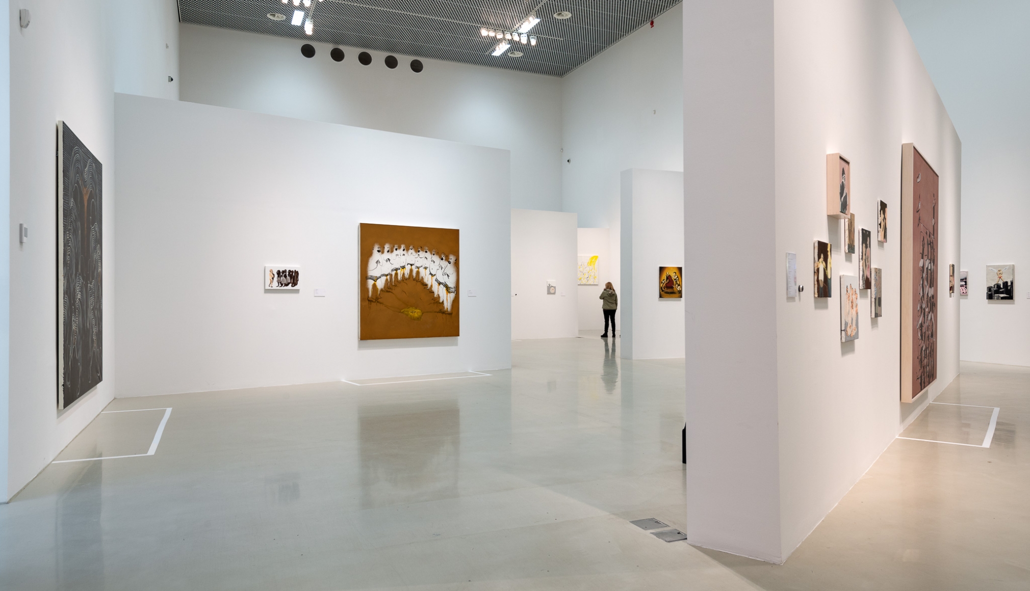 Installation view: Tala Madani: Rip Image, Moderna Musseet, Malmö, 2013