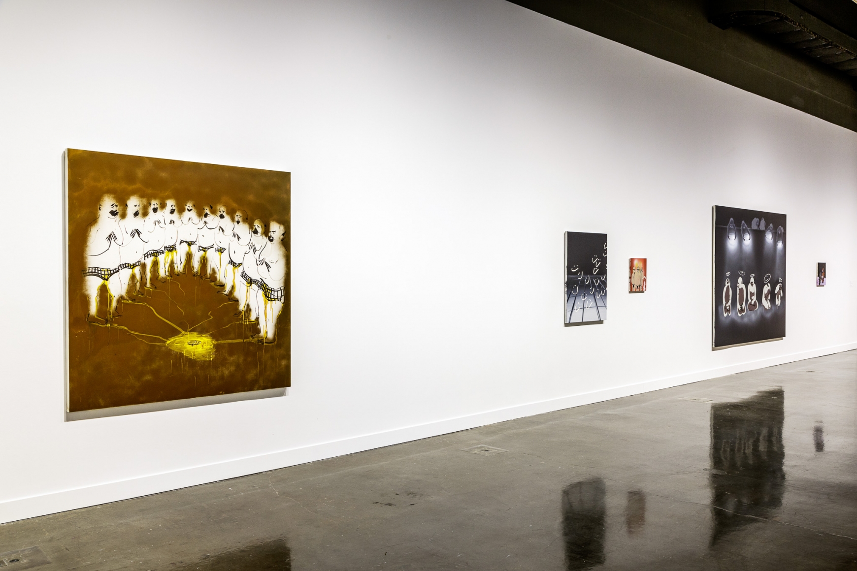 Installation view: Tala Madani: First Light, MIT List Visual Arts Center, 2016
