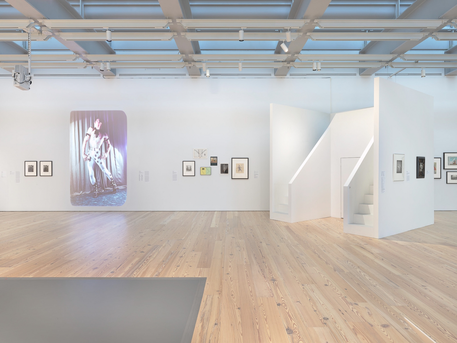 Installation view of Nick Mauss: Transmissions, Whitney Museum of American Art, New York, 3/16 - 5/14/2018