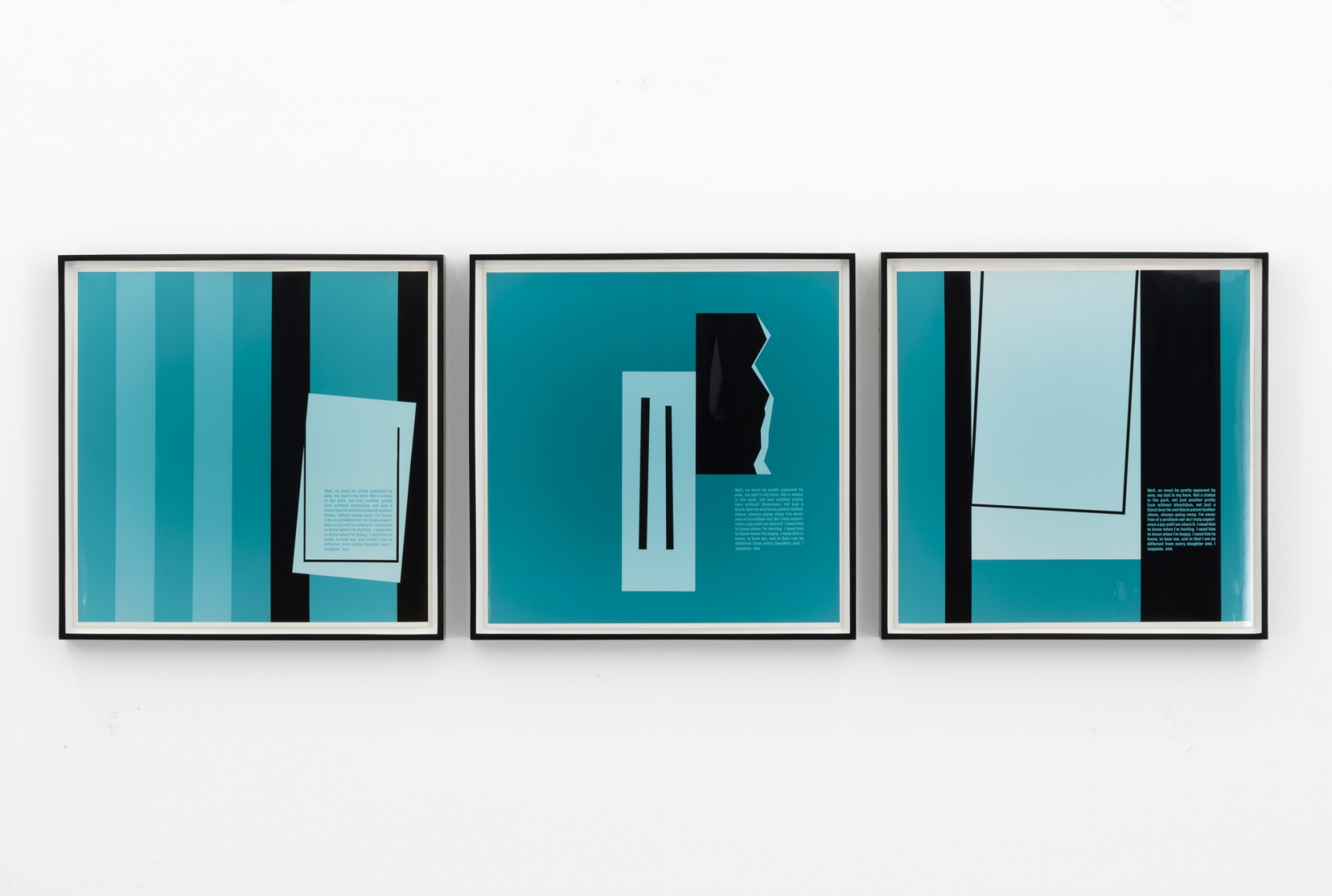 Larry Johnson, Untitled (My Dad Is My Hero, Wintergreen + Black), 1986