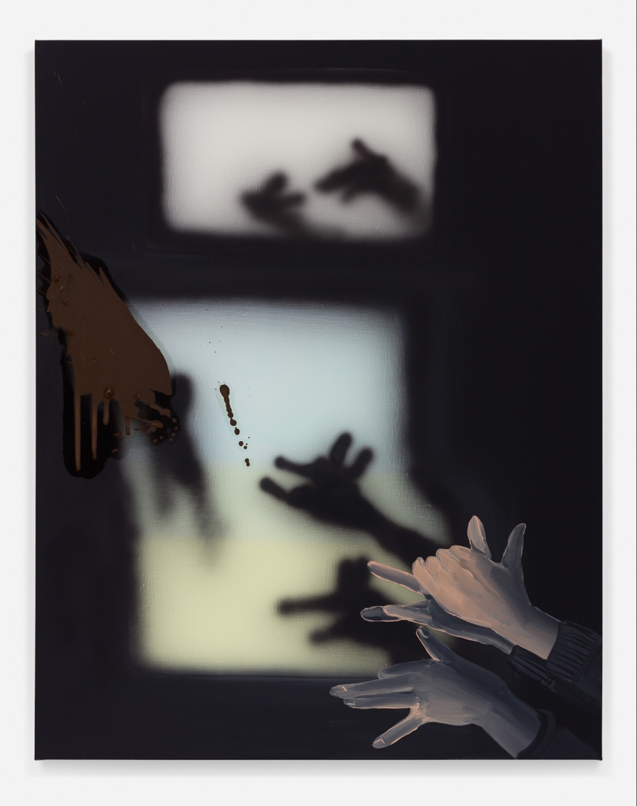 Tala Madani, Shadow Projection (Animal Hands) 1, 2018