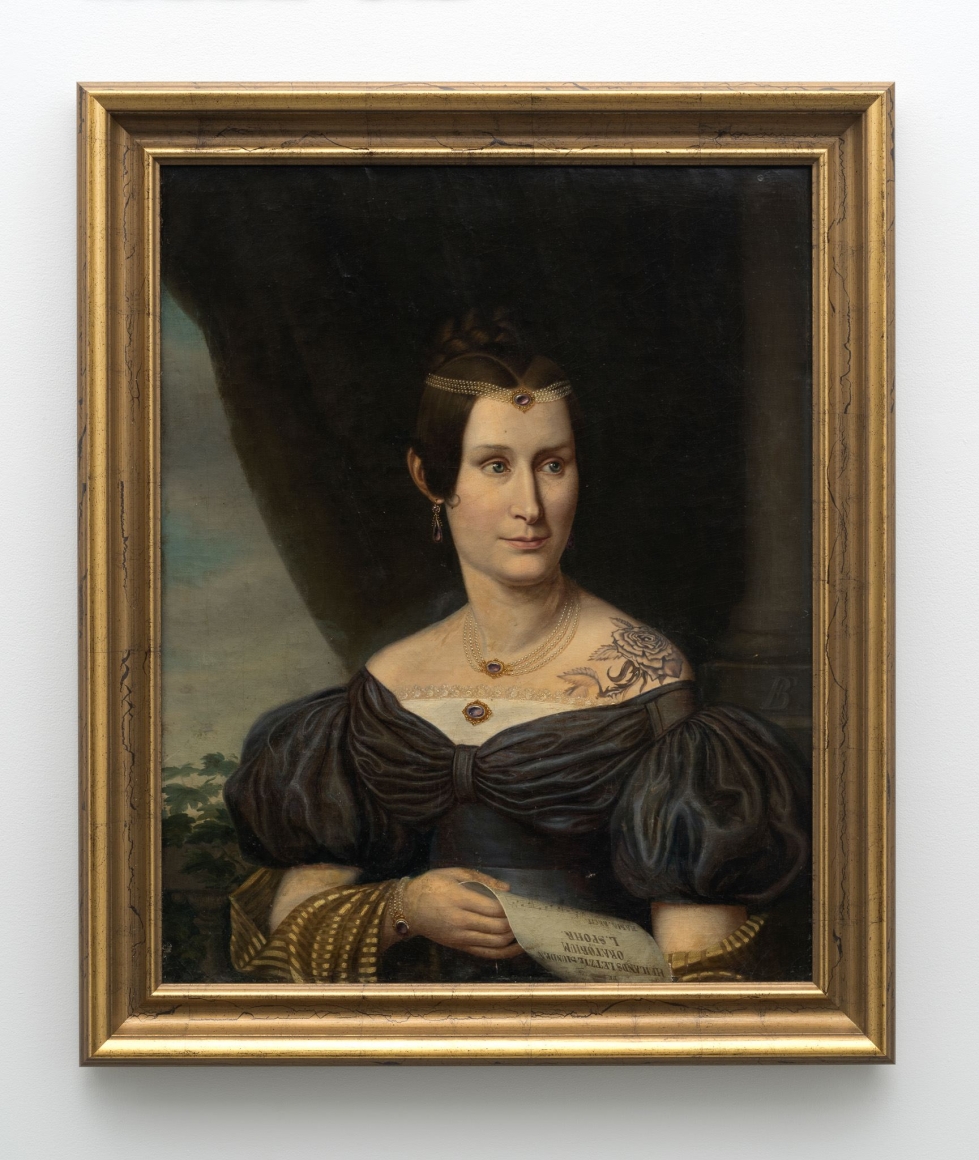 Hans-Peter Feldmann, Portrait of a woman with tattoo