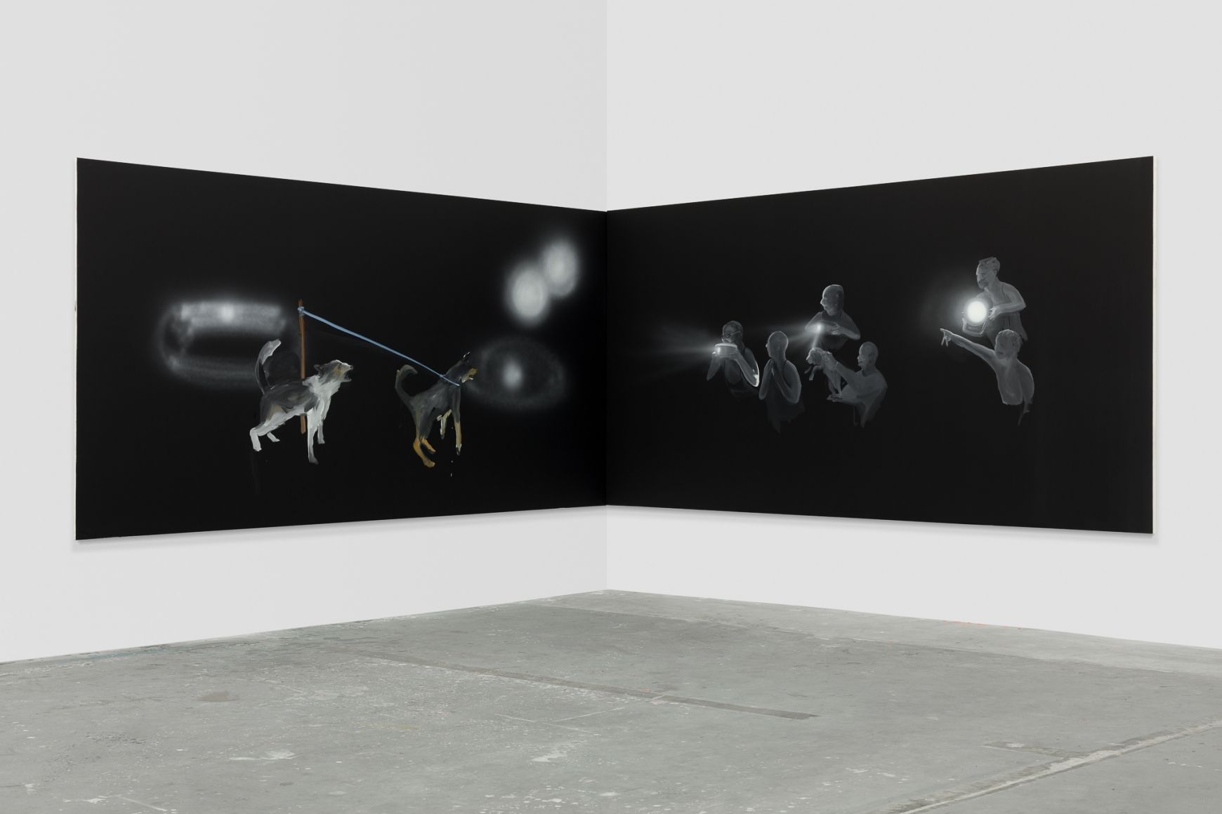 Tala Madani, Corner Projection (Training)