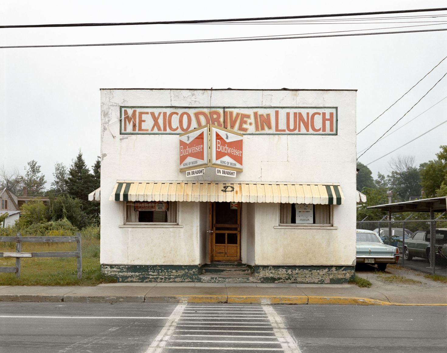 Stephen Shore, Bridge Street, Mexico, Maine, July 30, 1974
