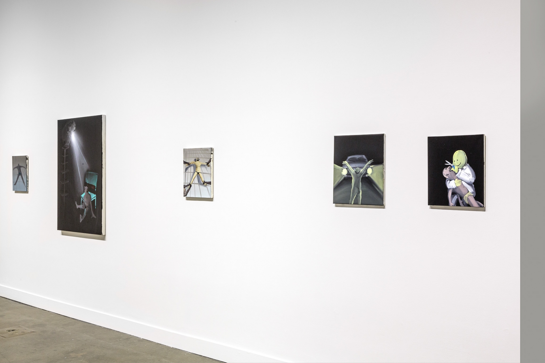 Installation view: Tala Madani: First Light, MIT List Visual Arts Center, 2016