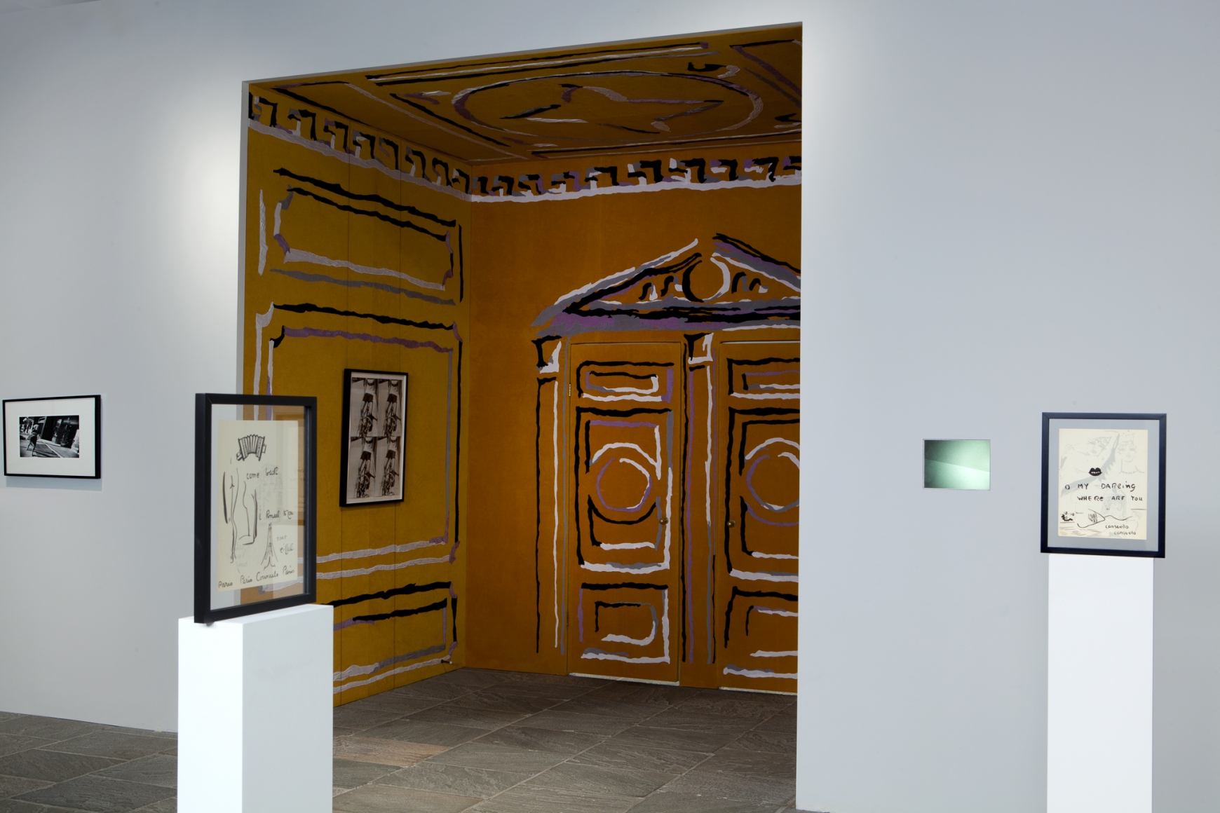 Nick Mauss, Concern, crush, desire, 2011, Installation view: Whitney Biennial, 2012