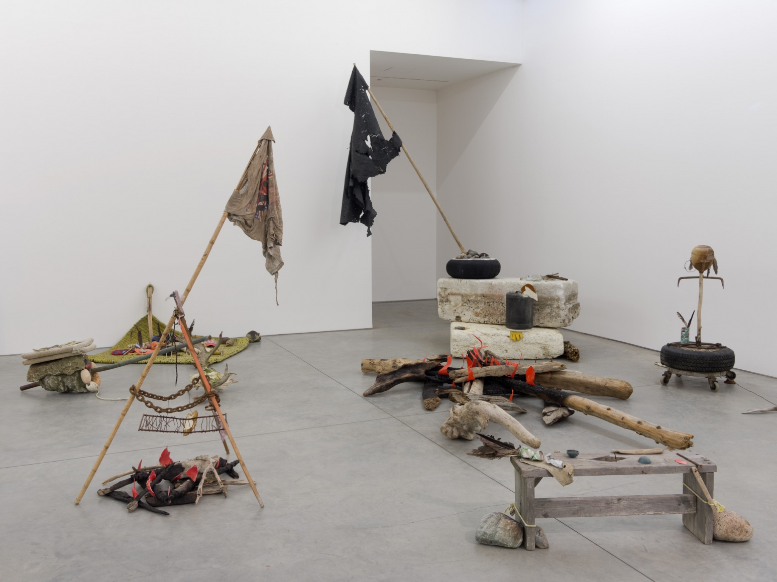 Mike Nelson, Gang of Seven, 2013, Installation at 303 Gallery, 2015