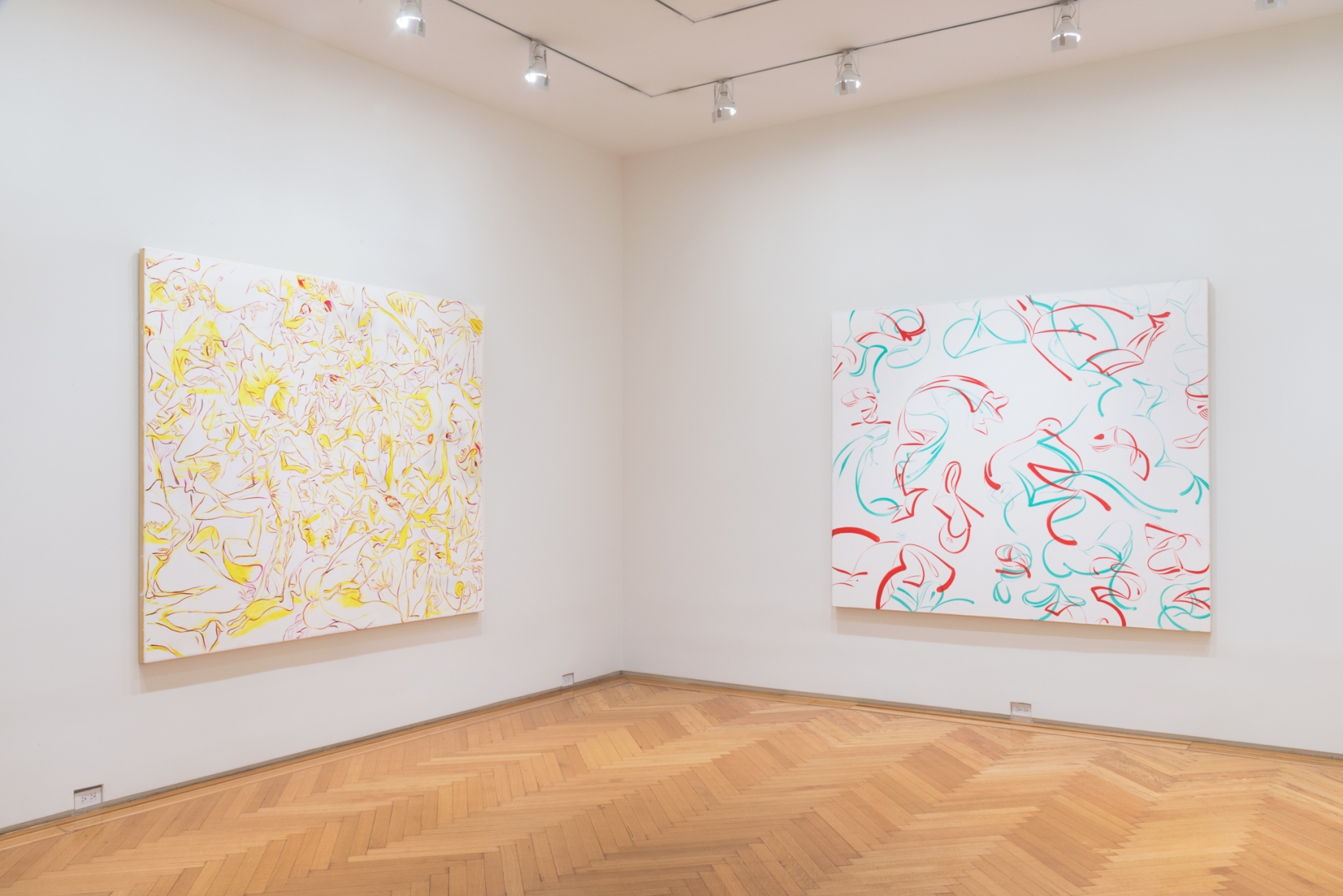 Sue Williams, Installation view: Paintings 1997-98, Skarstedt Gallery, New York, 2018