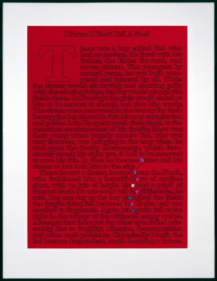 Larry Johnson, Untitled (I Swear I Won't Tell a Soul. Who Would I Tell?), 1989