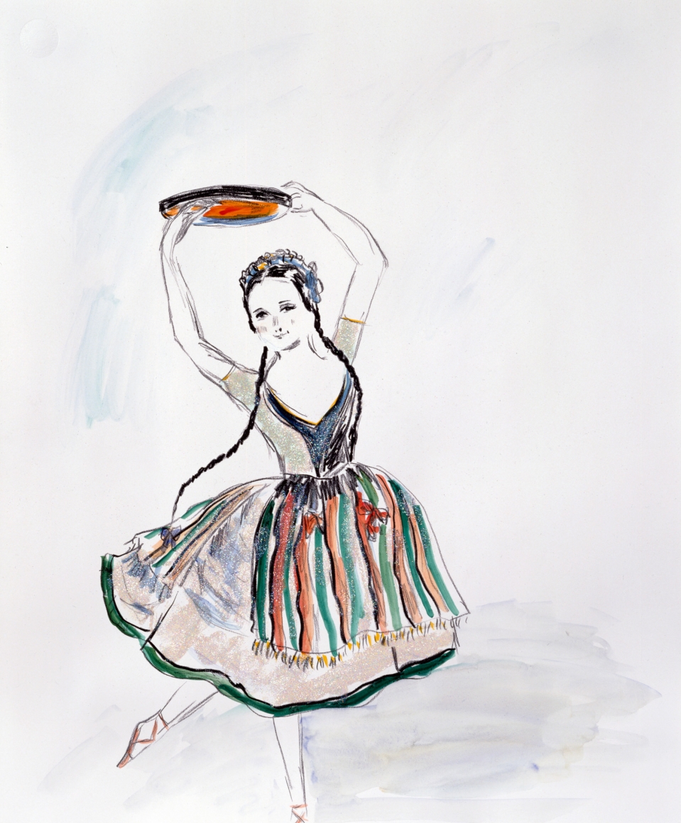 Karen Kilimnik, Fanny Cerrito on Stage in Copenhagen, 1832, 2000